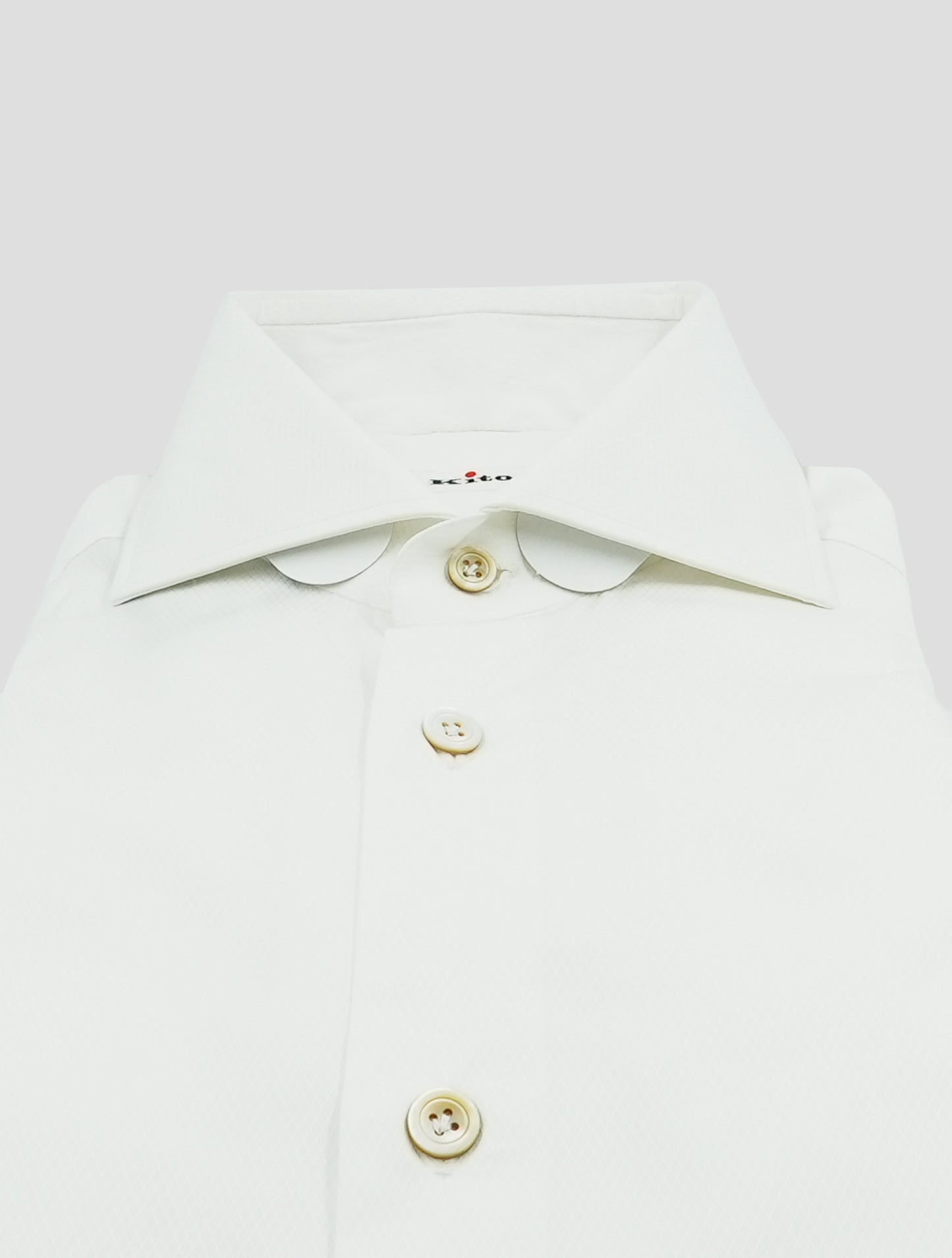 Kiton White Cotton Shirt
