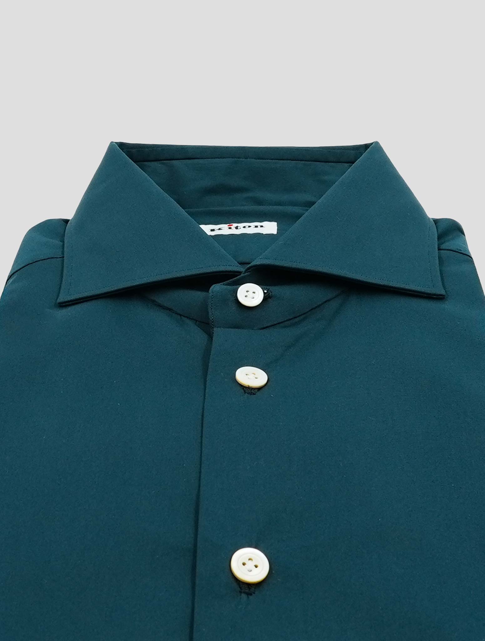 Kiton Blue Cotton Pa Ea Shirt