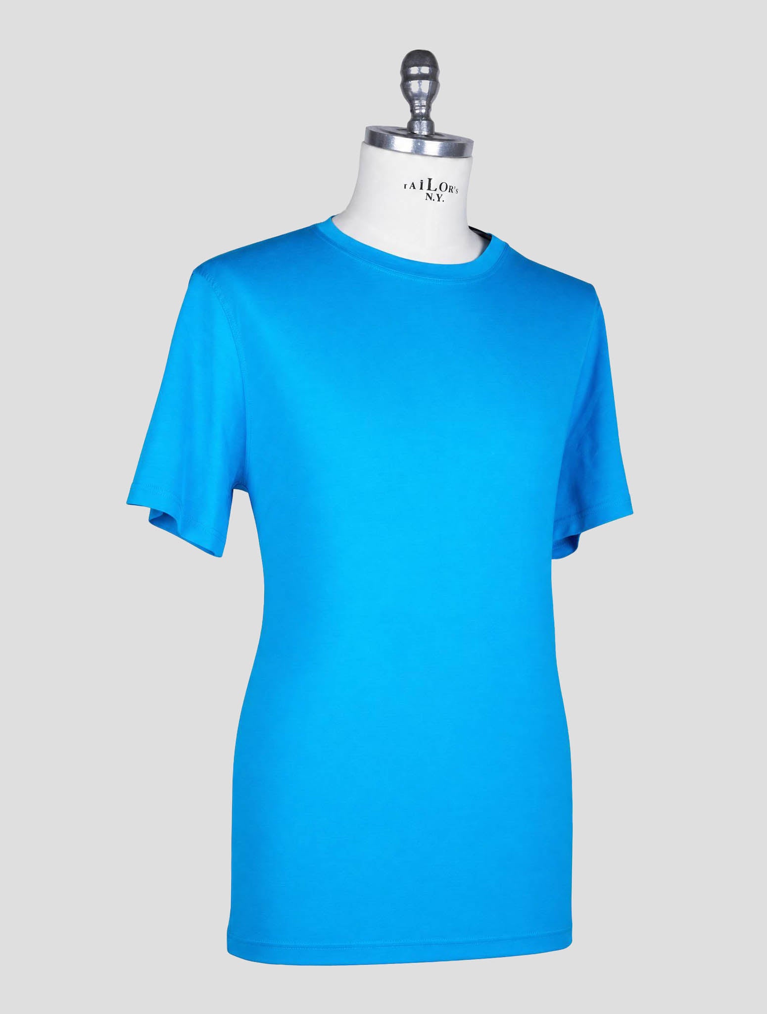 Kiton Light Blue Cotton T-Shirt