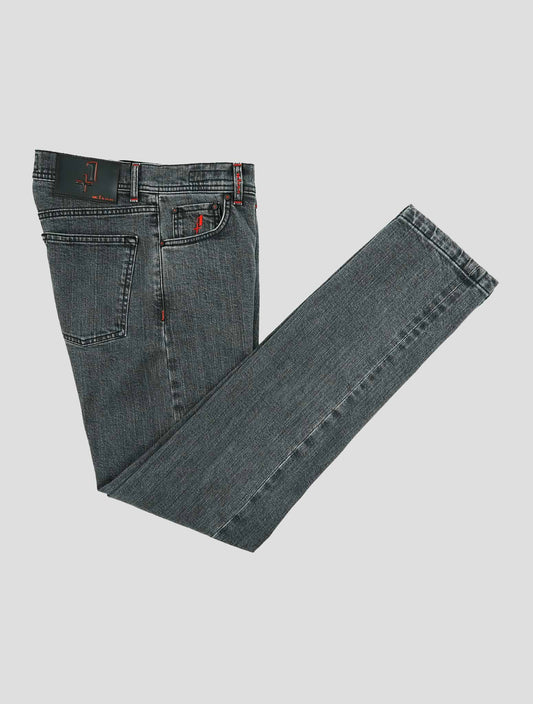 Kiton Gray Cotton Ea Special Edition Plus One Jeans