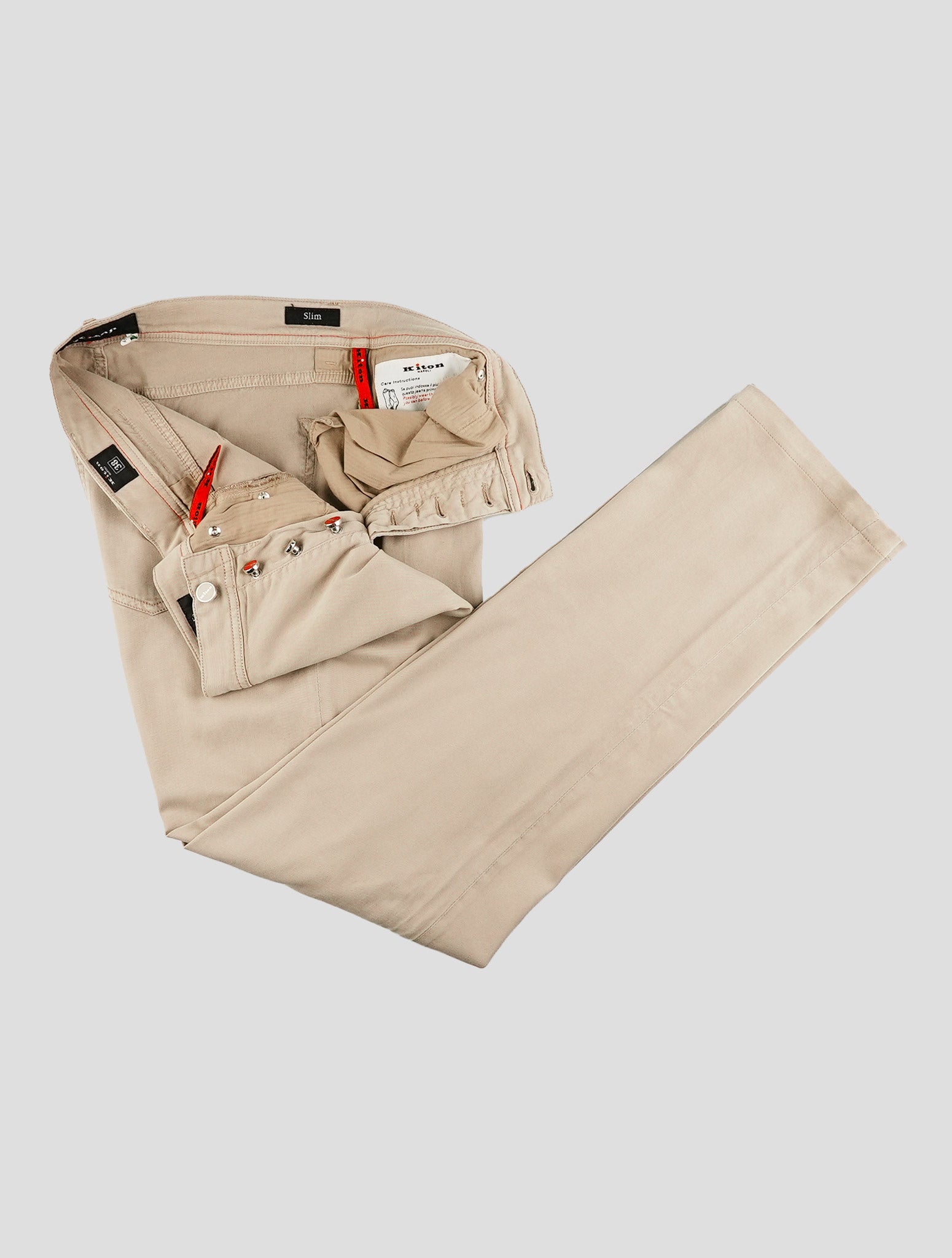 Kiton Beige Lyocell Ea Jeans