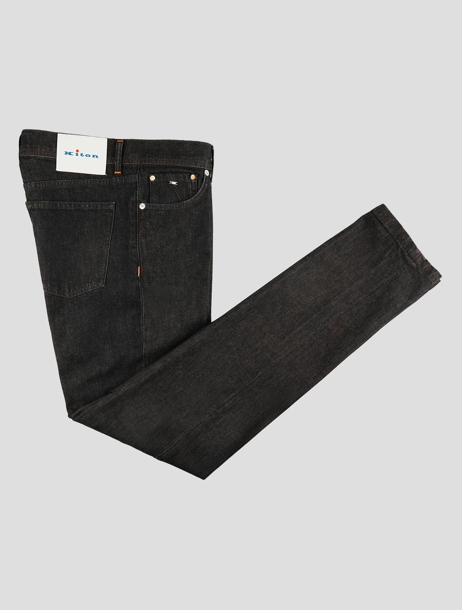 Kiton Black Cotton Ea Jeans