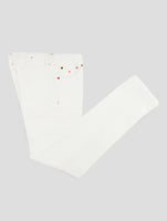 Kiton White Cotton Ea Jeans