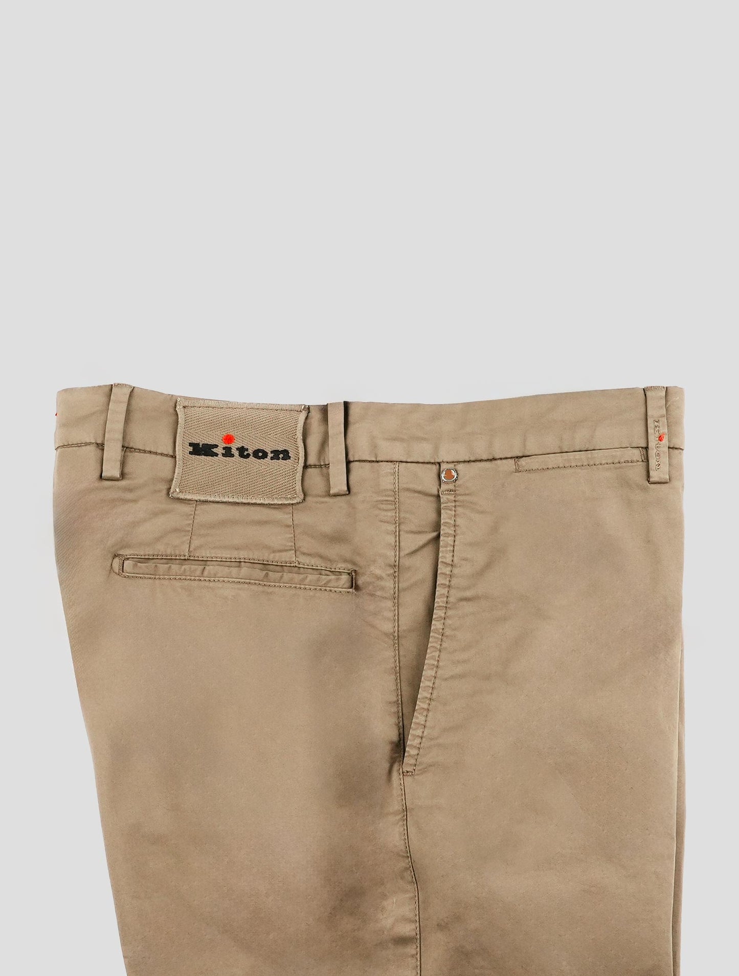 Kiton Brown Cotton Ea Pants