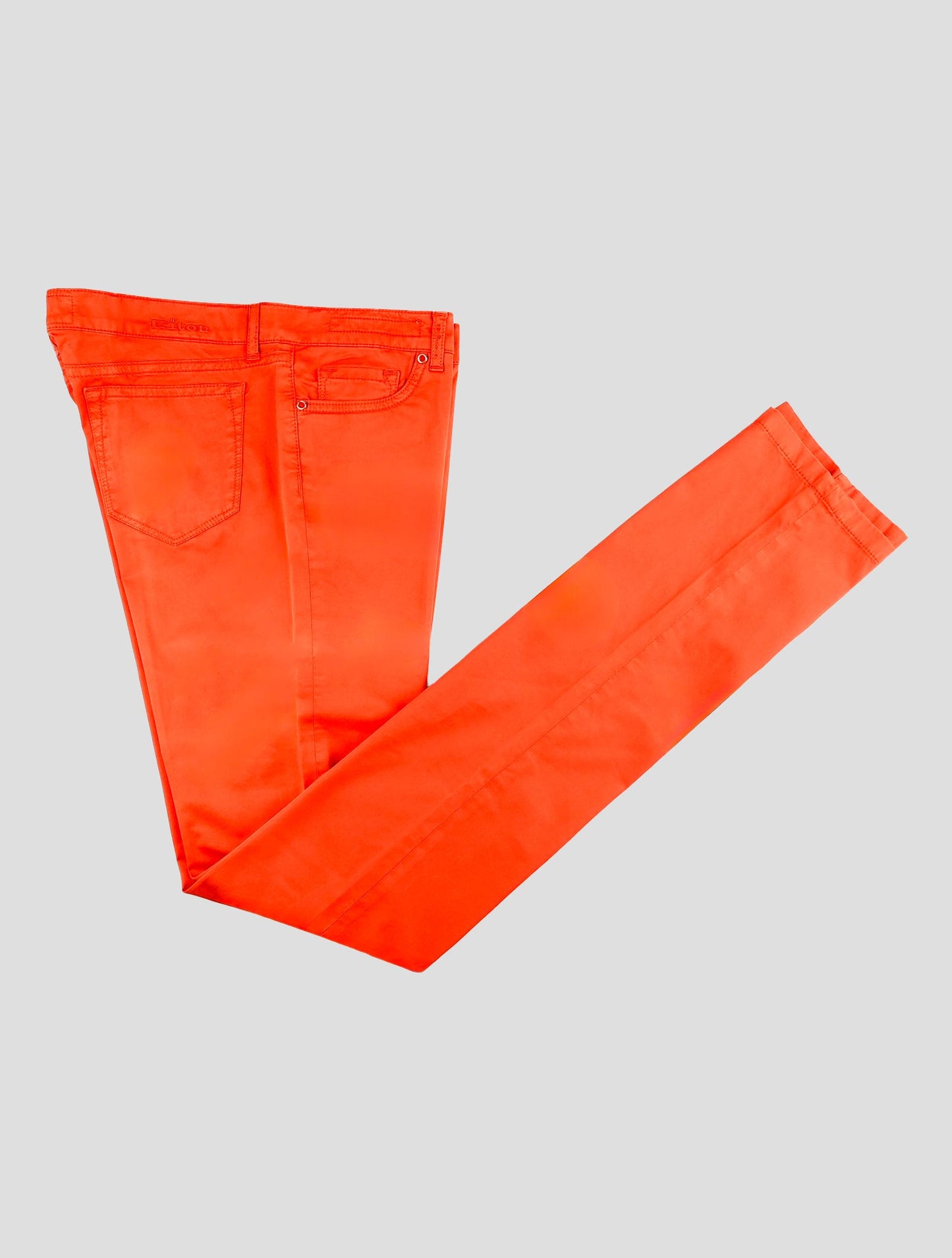 Kiton Red Cotton Ea Jeans