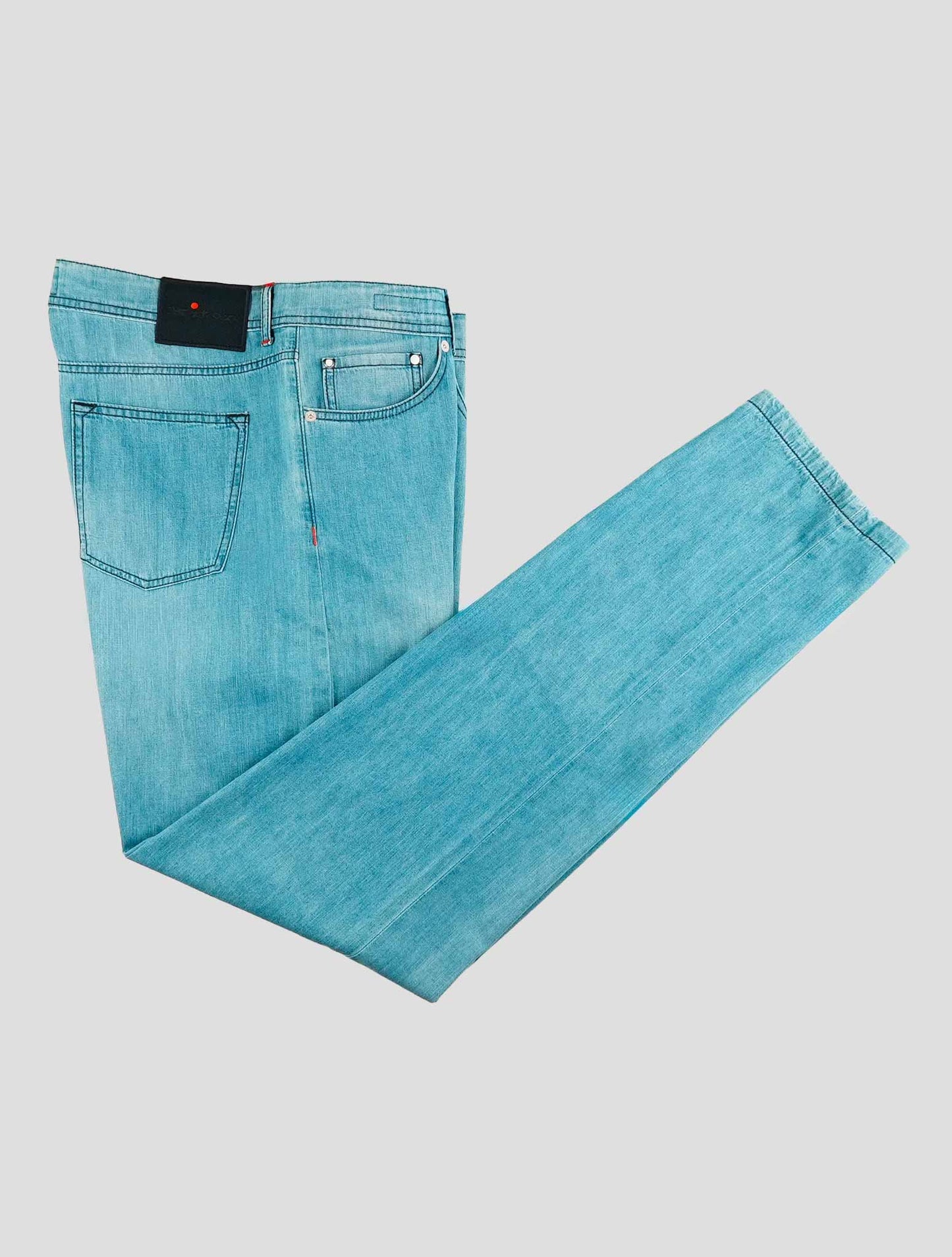 Kiton Blue Cotton Ea Jeans
