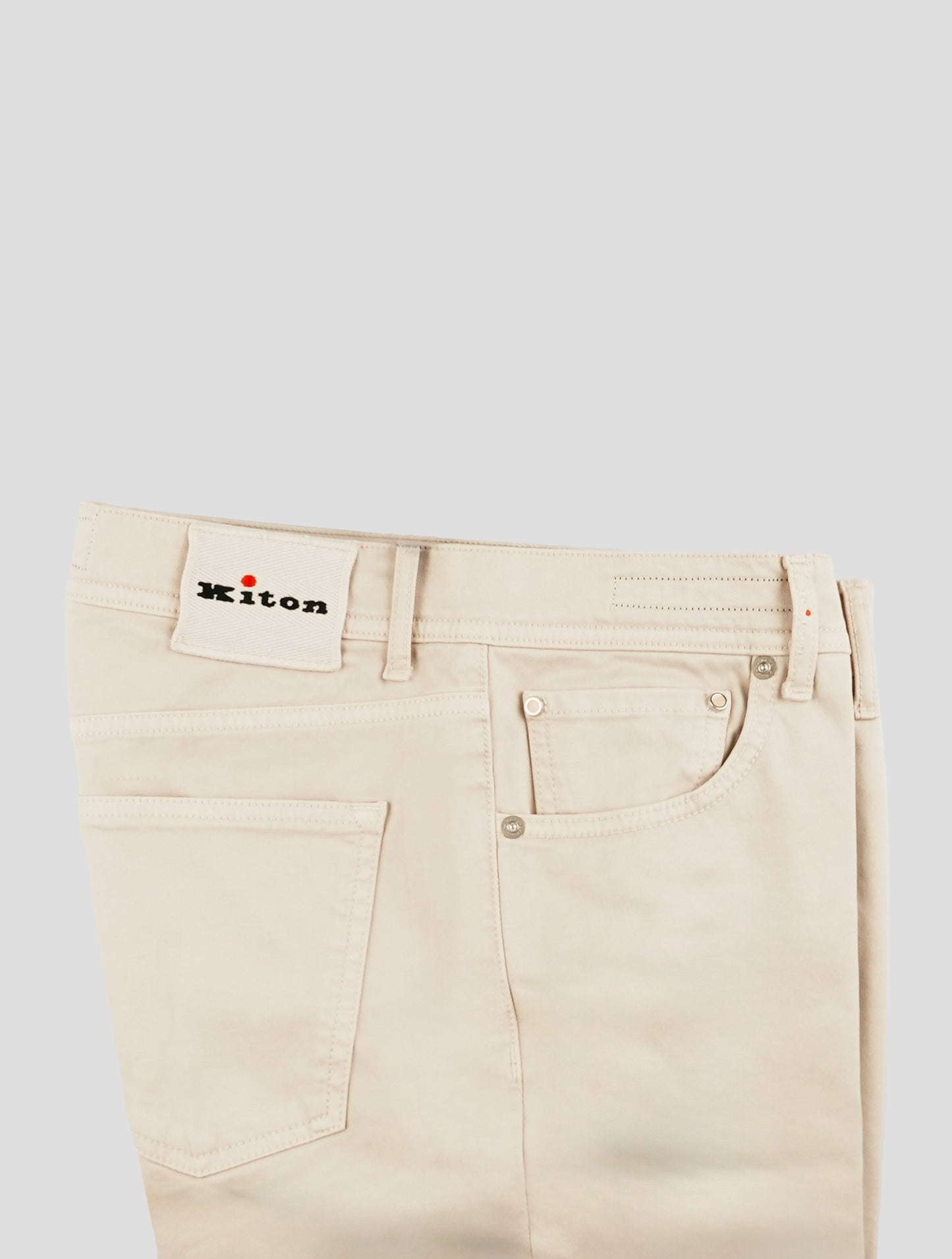 Kiton Beige Cotton Ea Jeans