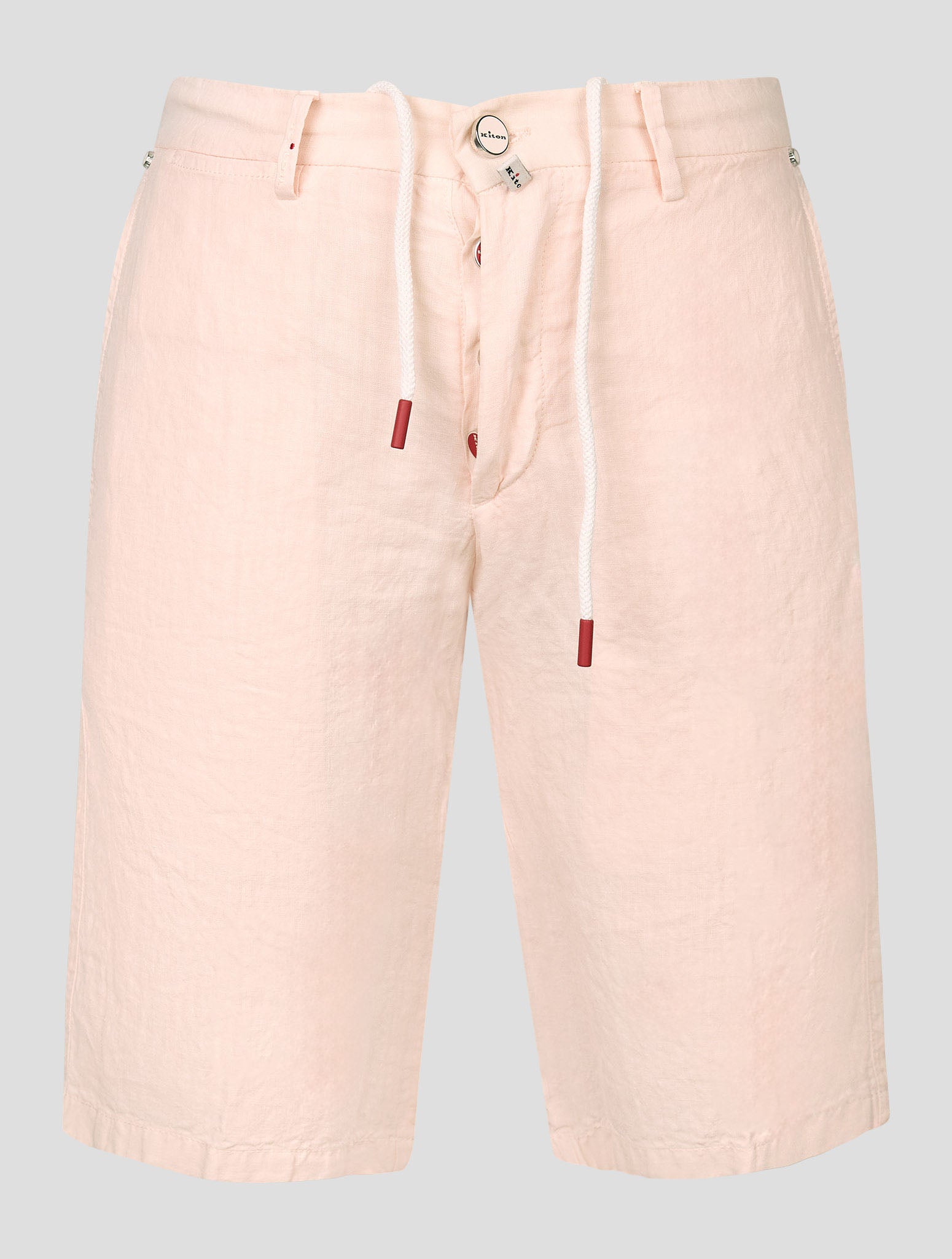 Kiton Pink Linen Short Pants