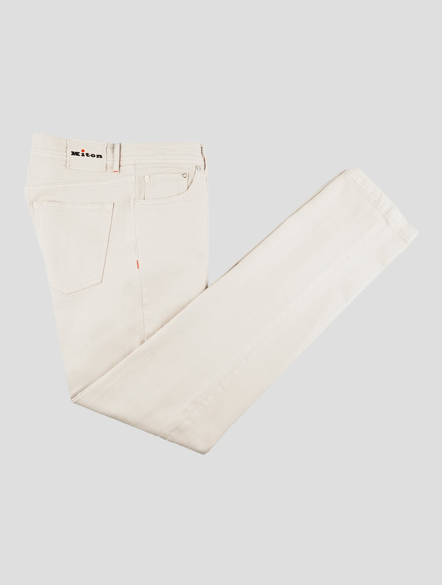 Kiton Gray Cotton Ea Jeans