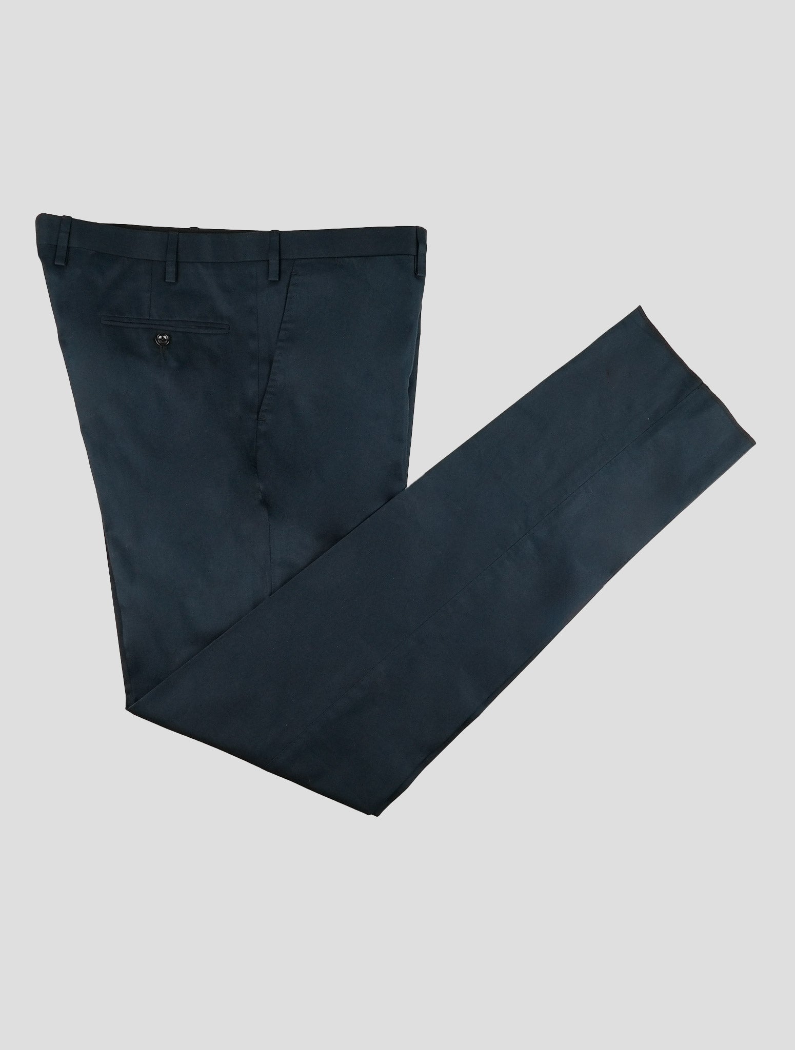 Kiton Dark Blue Cotton Pants
