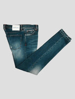 Kiton Blue Cotton Ea Jeans