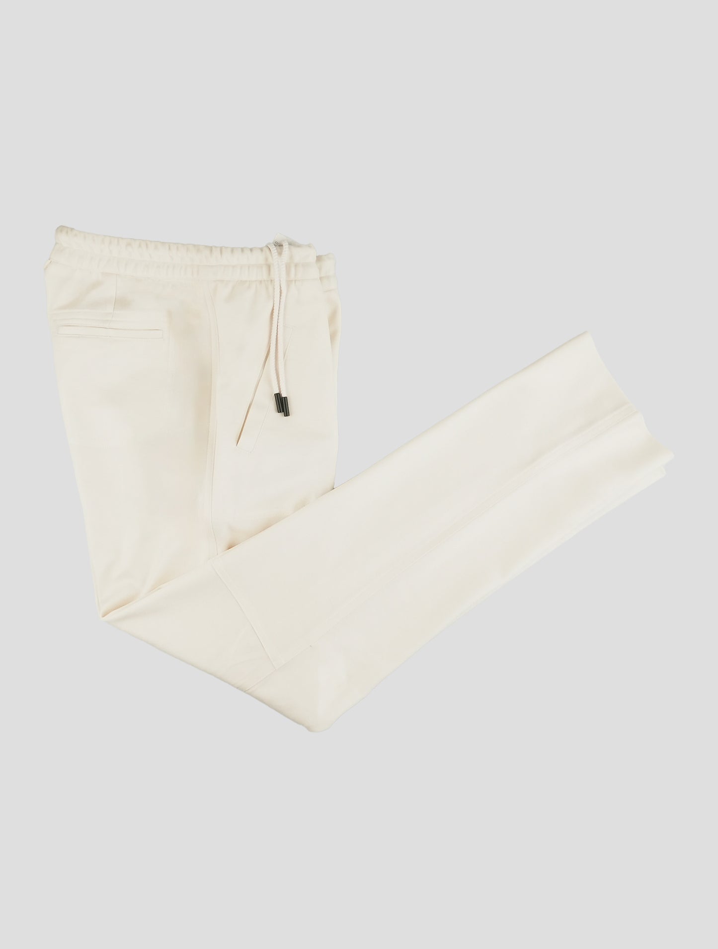Kiton White Cashmere Cotton Pa Pants