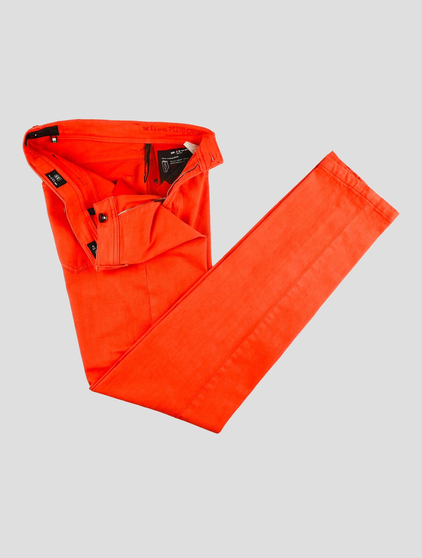 Kiton Red Cotton Ea Jeans