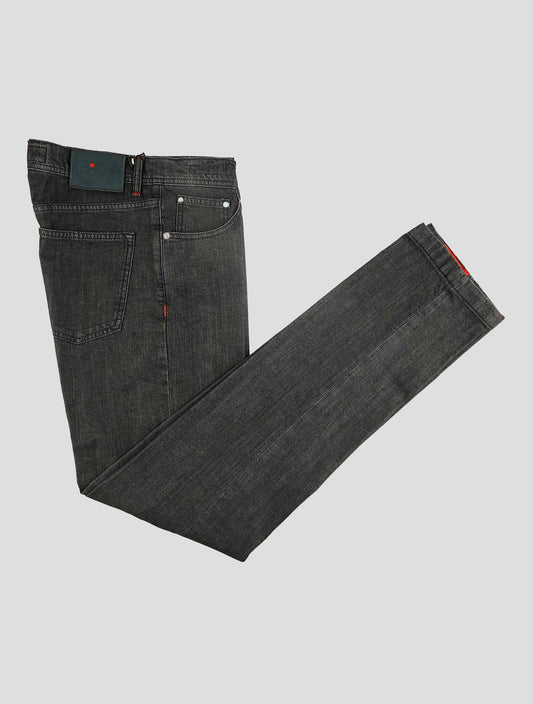 Kiton Dark Gray Cotton Cashmere Ea Jeans