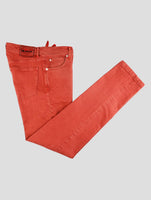 Kiton Red Cotton Ea Jeans