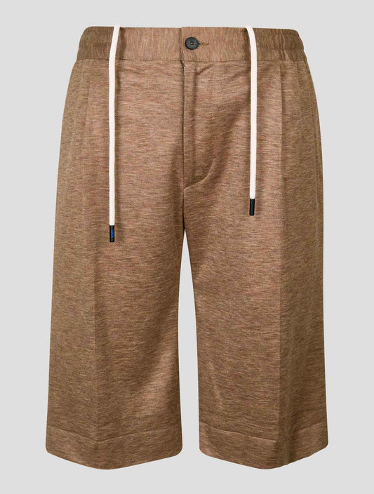 Kiton Knt Brown Virgin Wool Short Pants