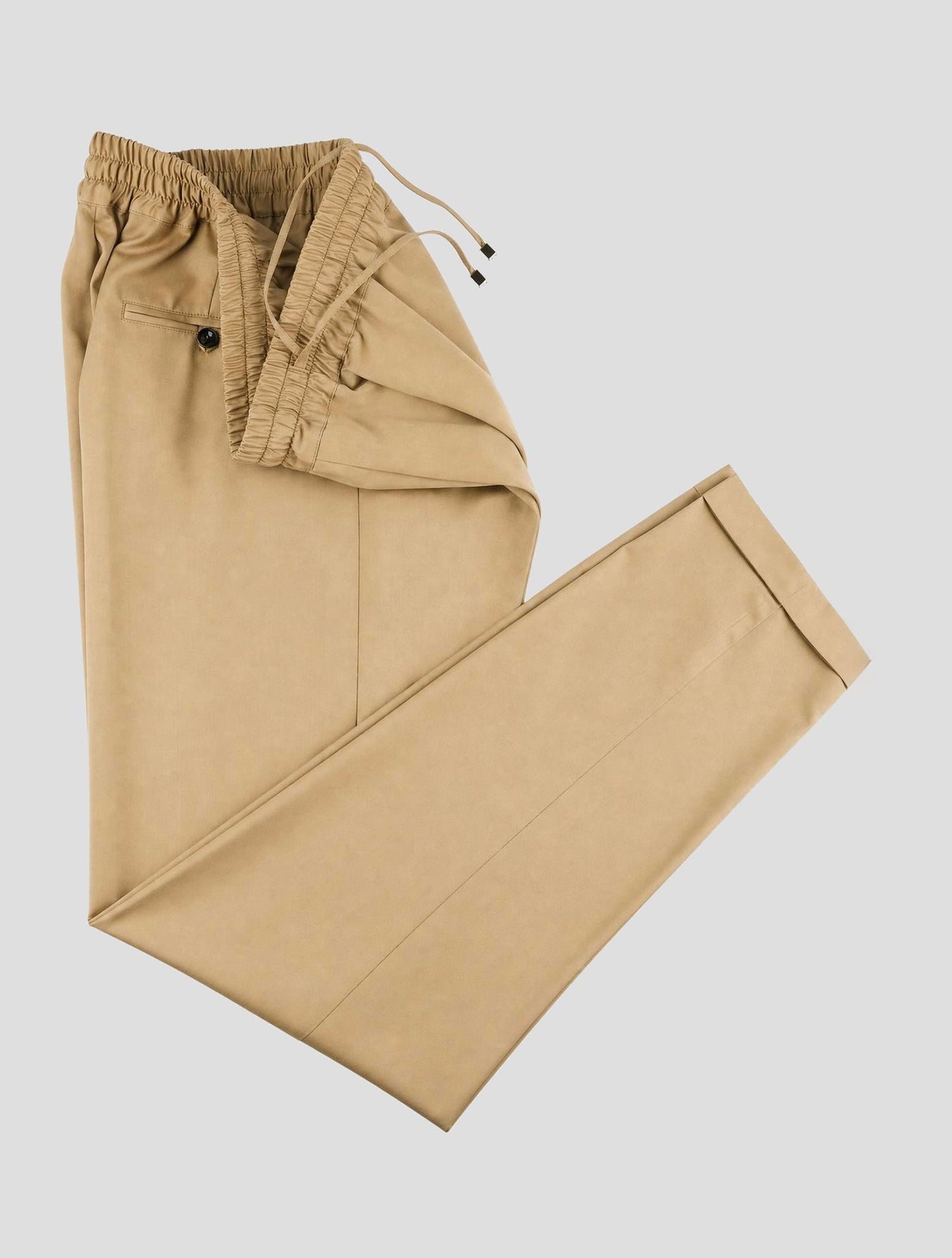 Kiton Green Virgin Wool Pants