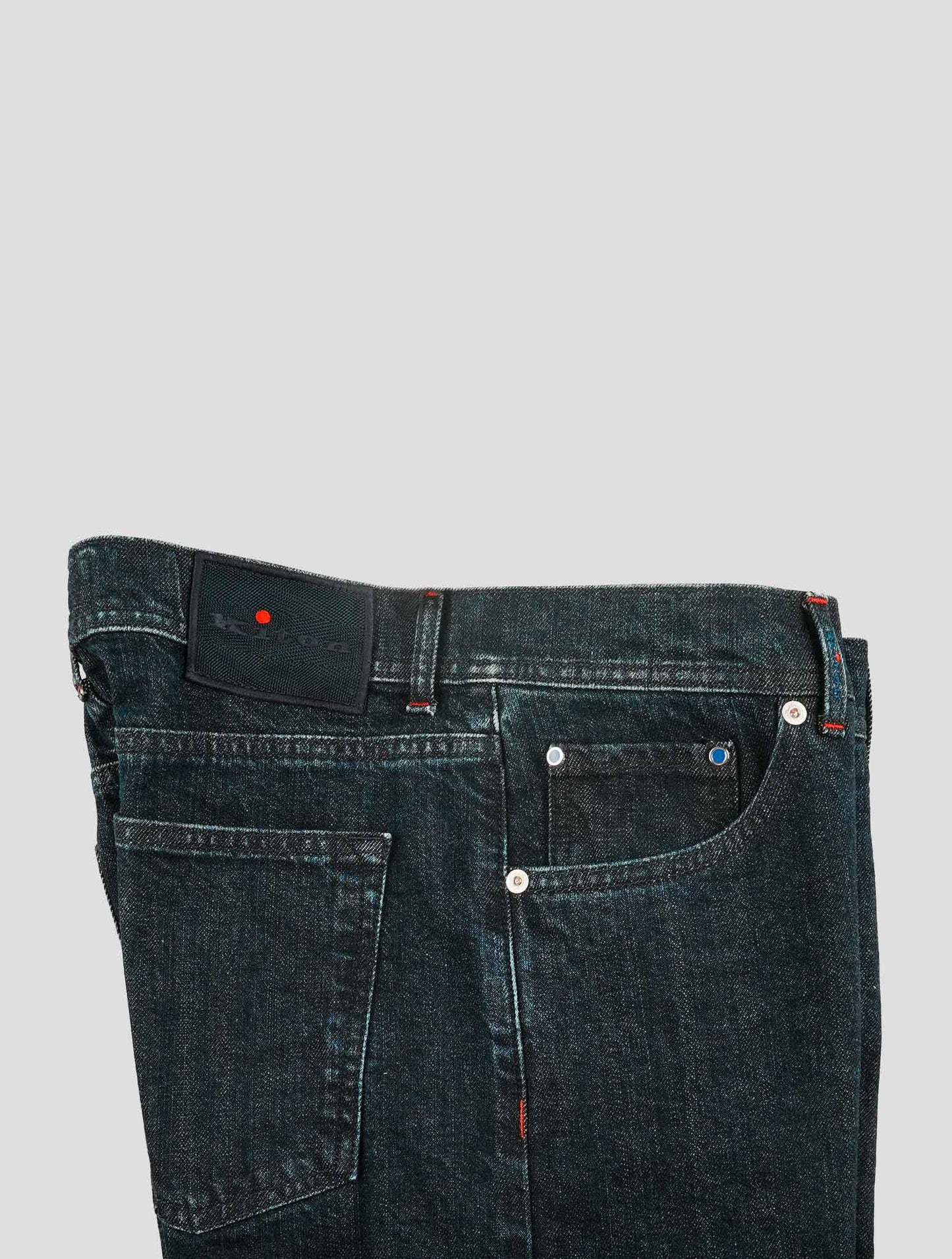Kiton Blue Cotton Ea Jeans