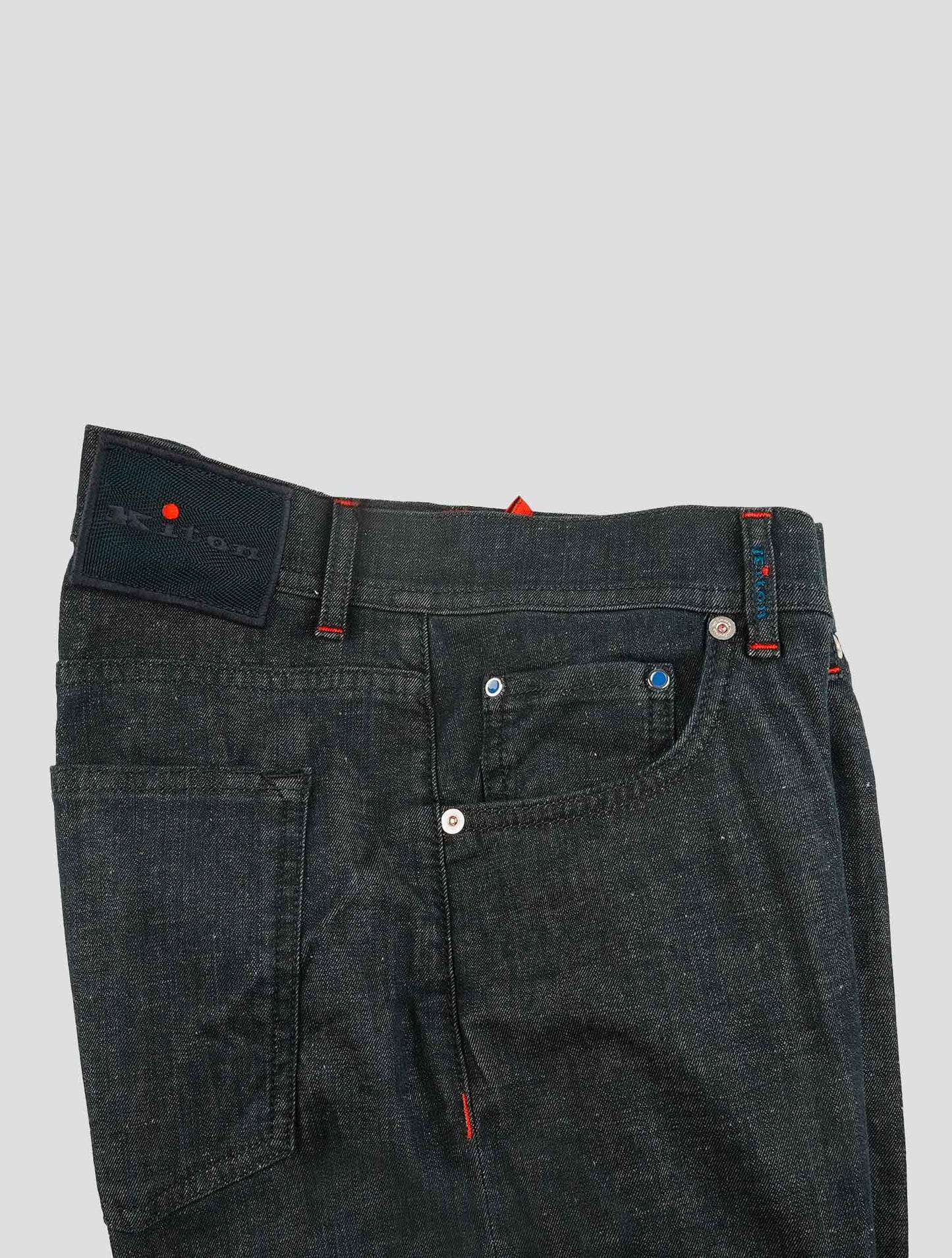 Kiton Blue Cotton Ea Jeans