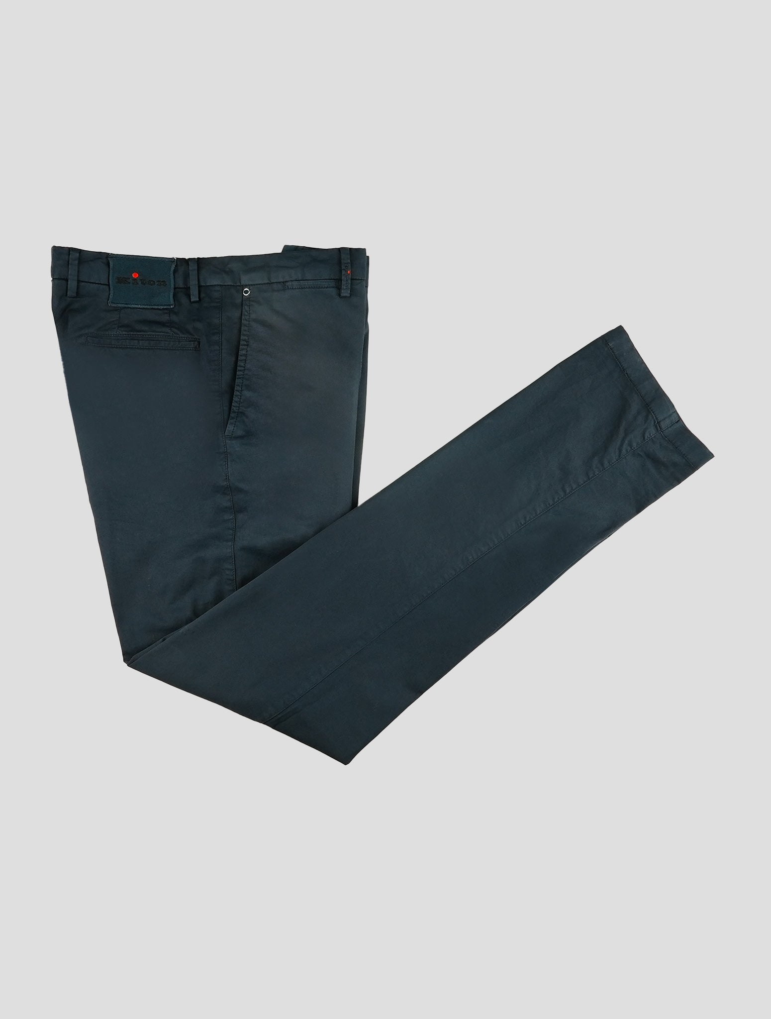 Kiton Blue Cotton Ea Pants