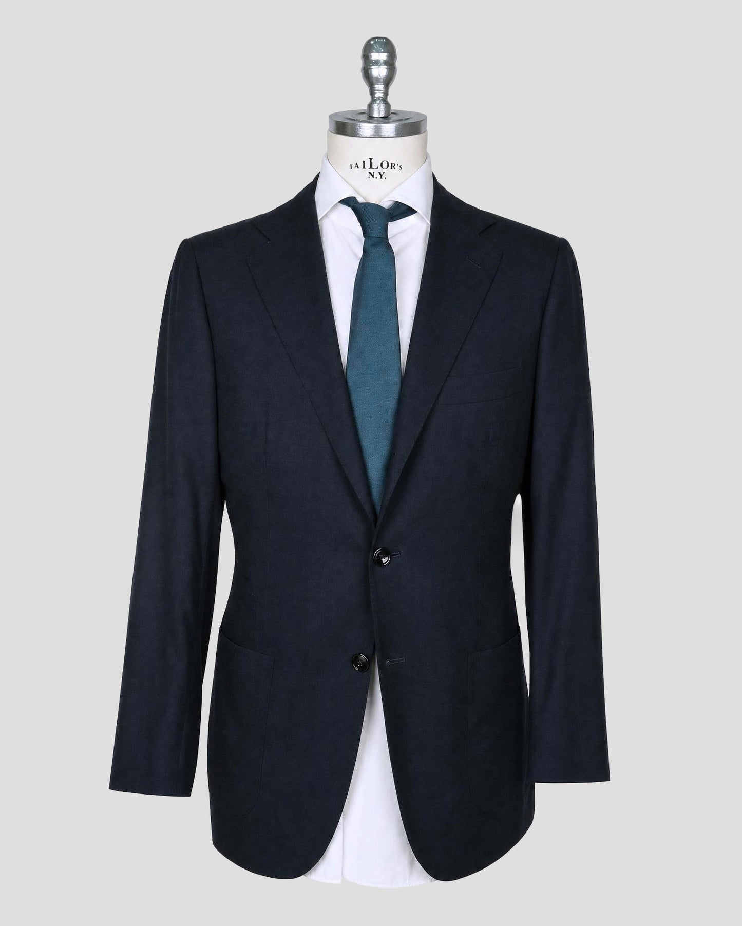Kiton Blue Cashmere Silk Suit