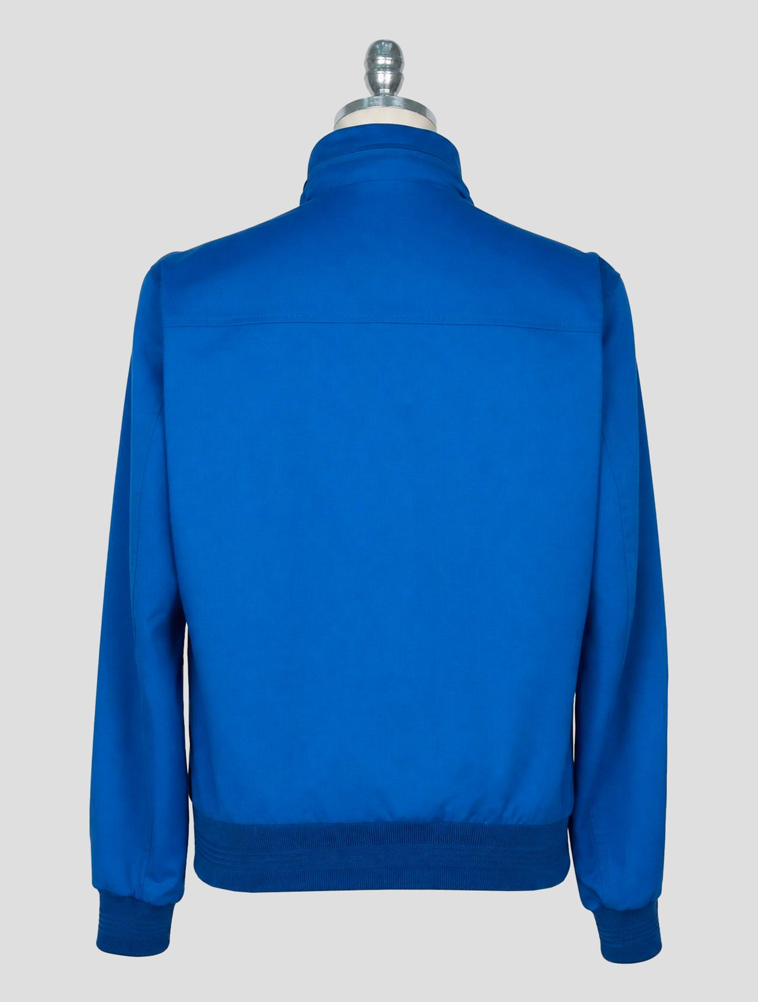 Kiton Blue Cotton Wool Pl Coat