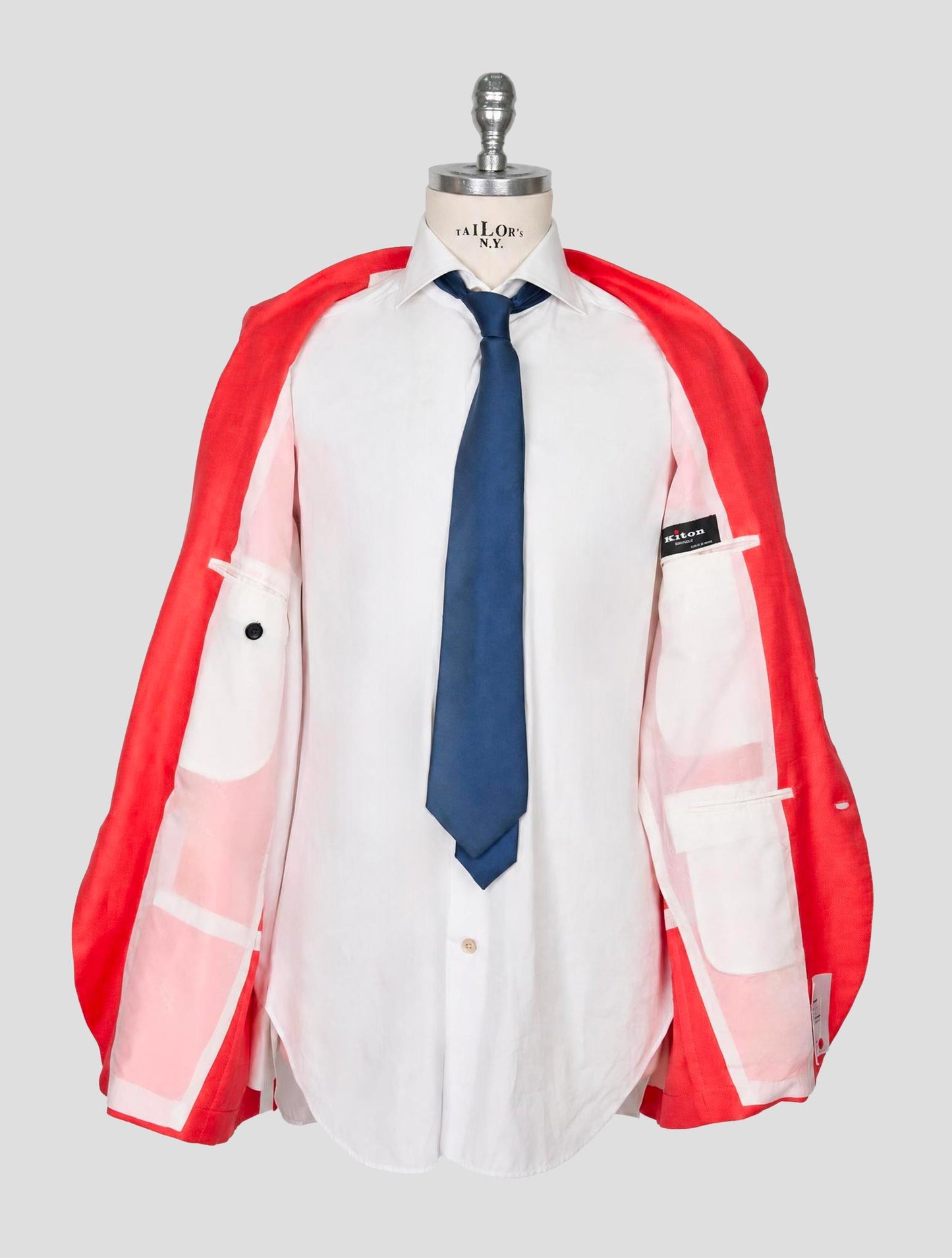 Kiton Pink Cotton Linen Blazer