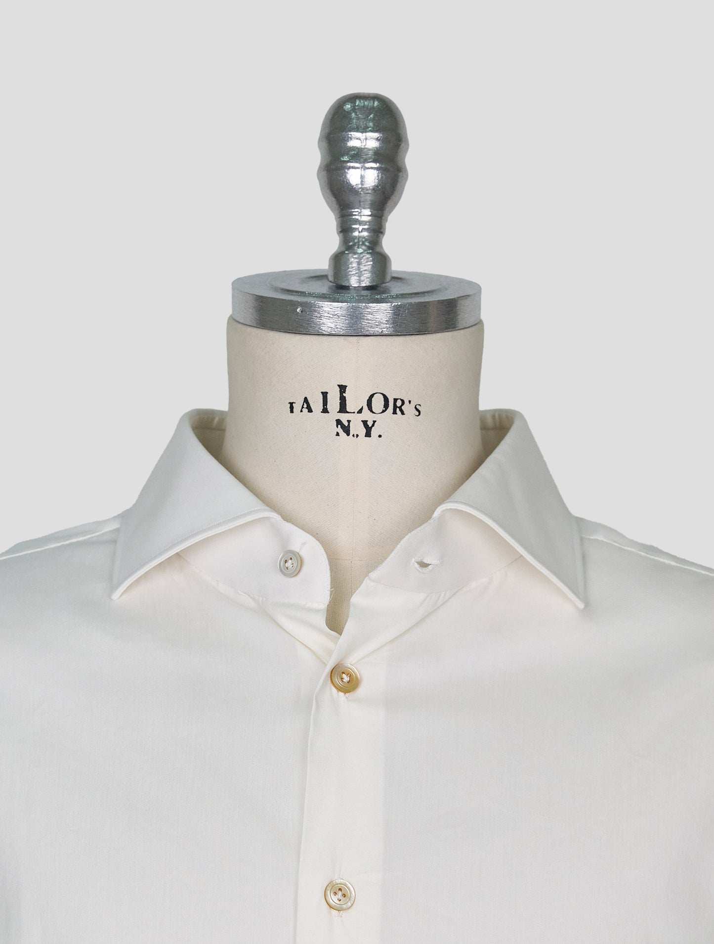 Kiton White Cotton Pa Ea Shirt