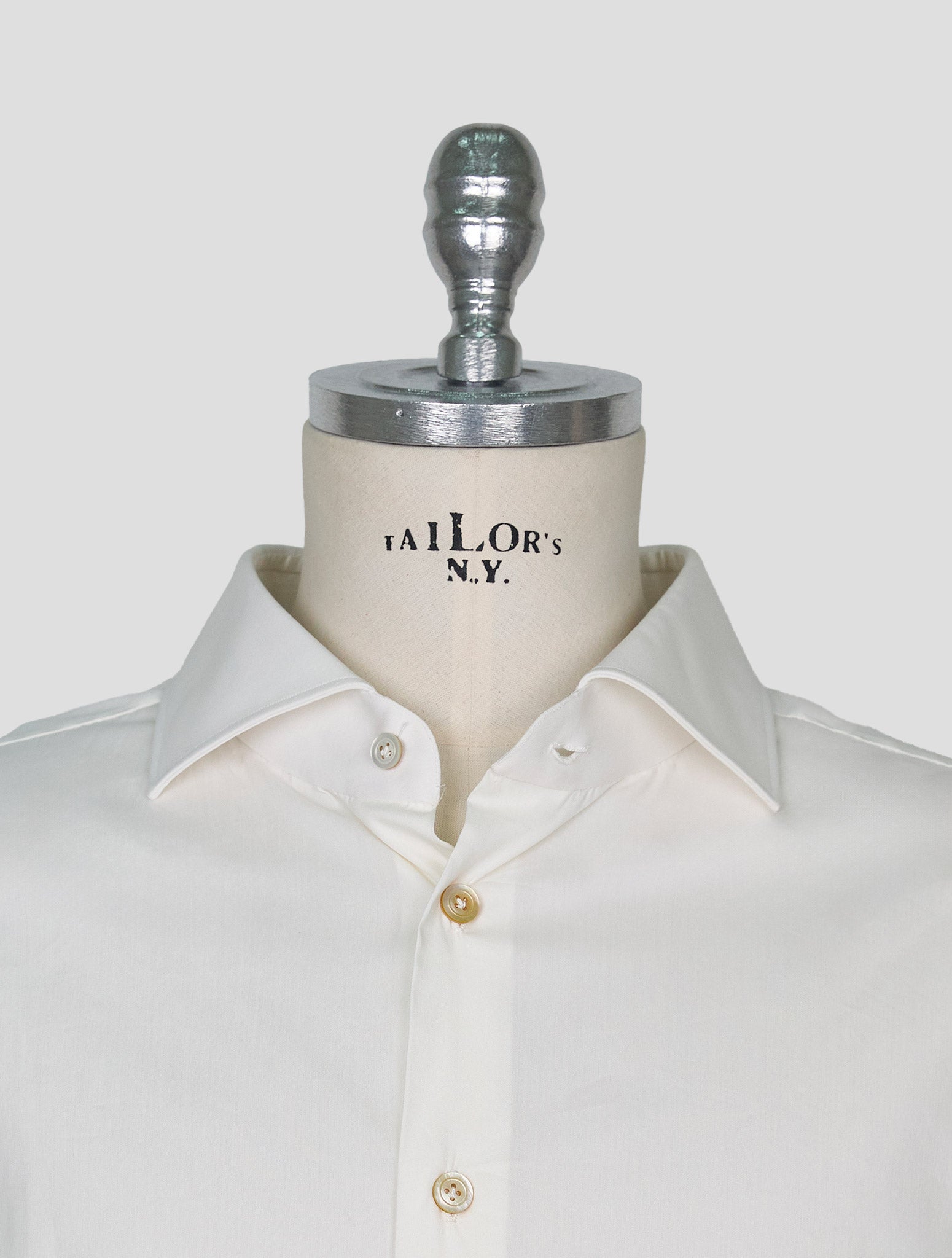 Kiton White Cotton Pa Ea Shirt
