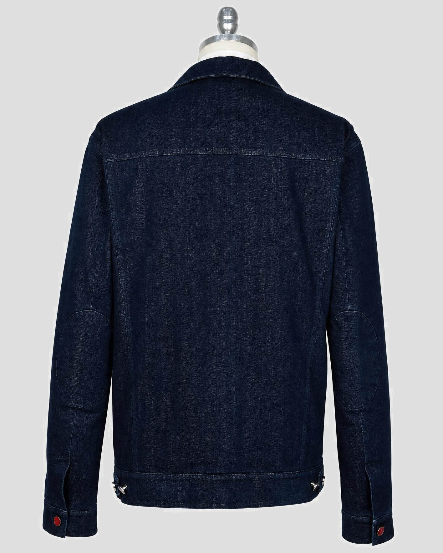 Kiton Blue Cotton Ea Coat