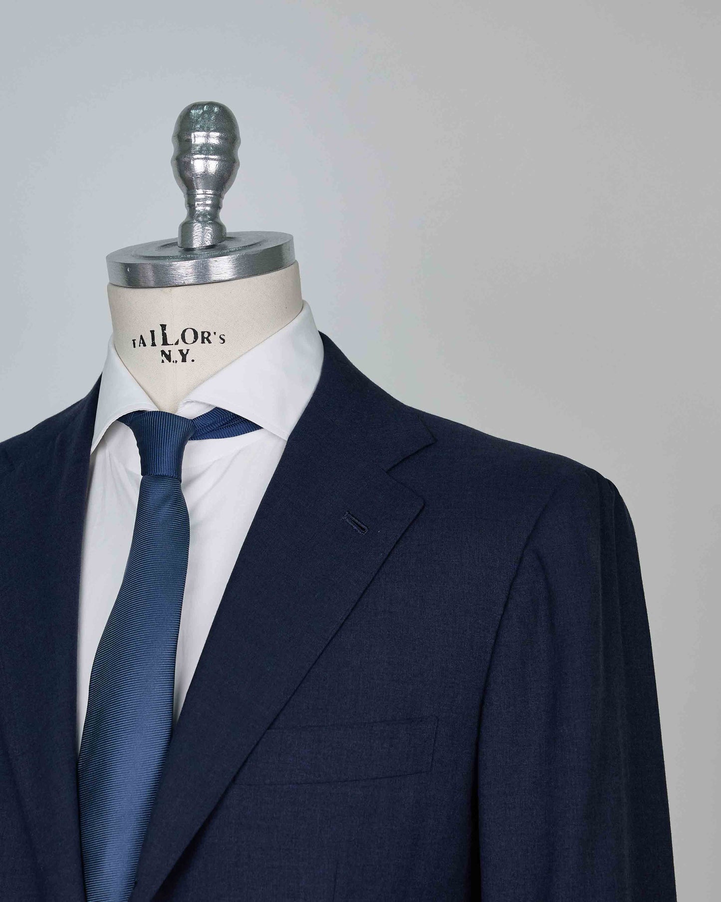 Kiton Blue Cashmere Silk Blazer