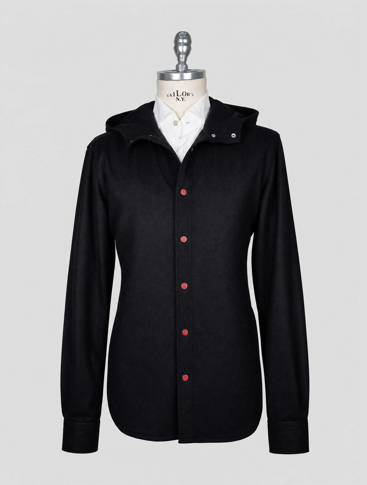 Kiton Black Cashmere Mariano Shirt