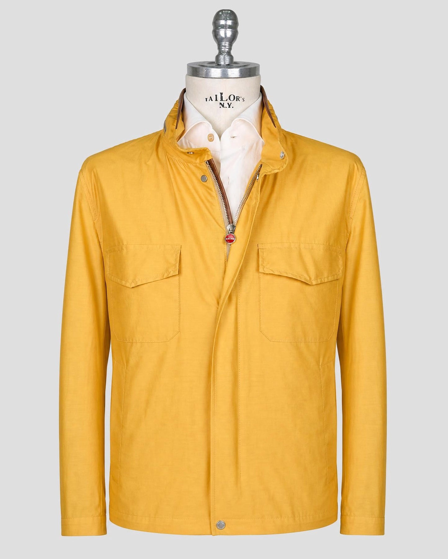 Kiton Yellow Silk Coat