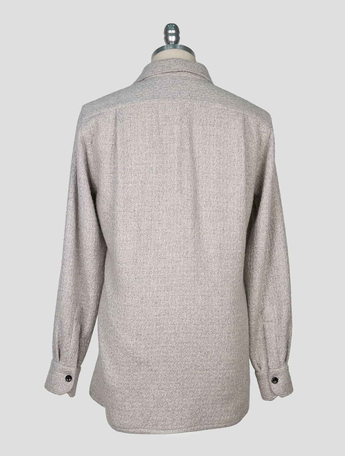 Kiton Gray Cashmere Shirt