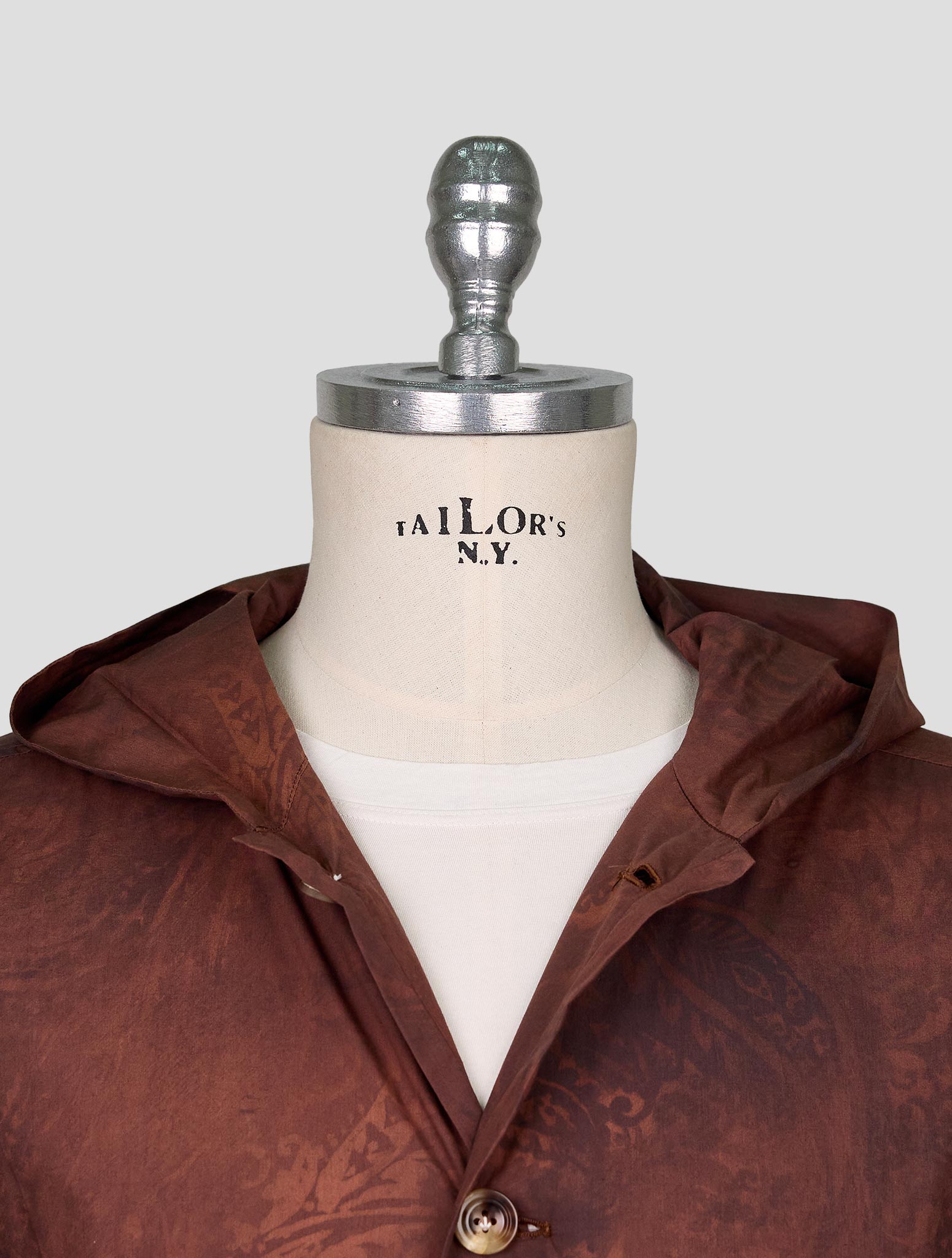 Kiton Brown Cotton Luca Shirt