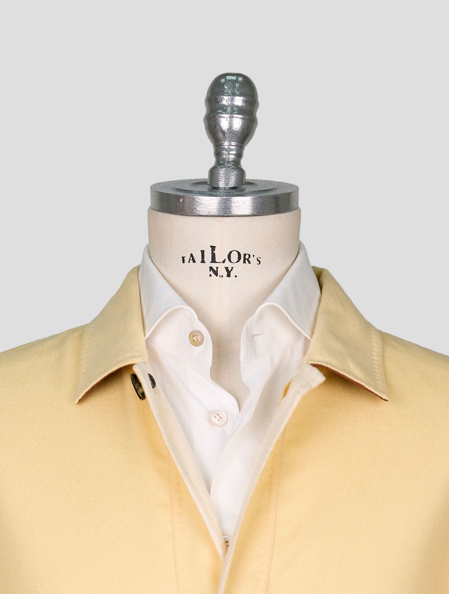 Kiton Yellow Cashmere Silk Coat