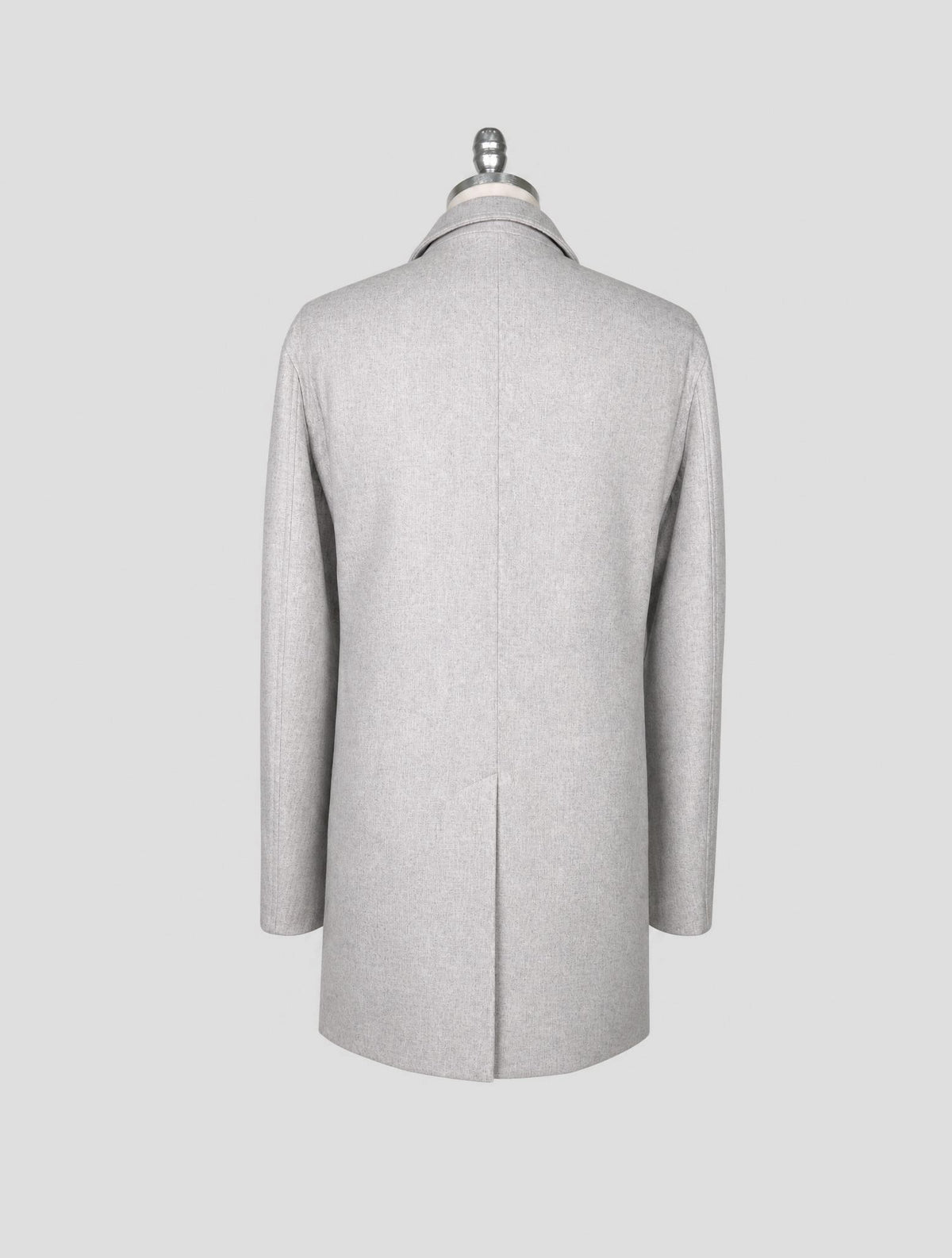 Kiton Gray Cashmere Pa Overcoat