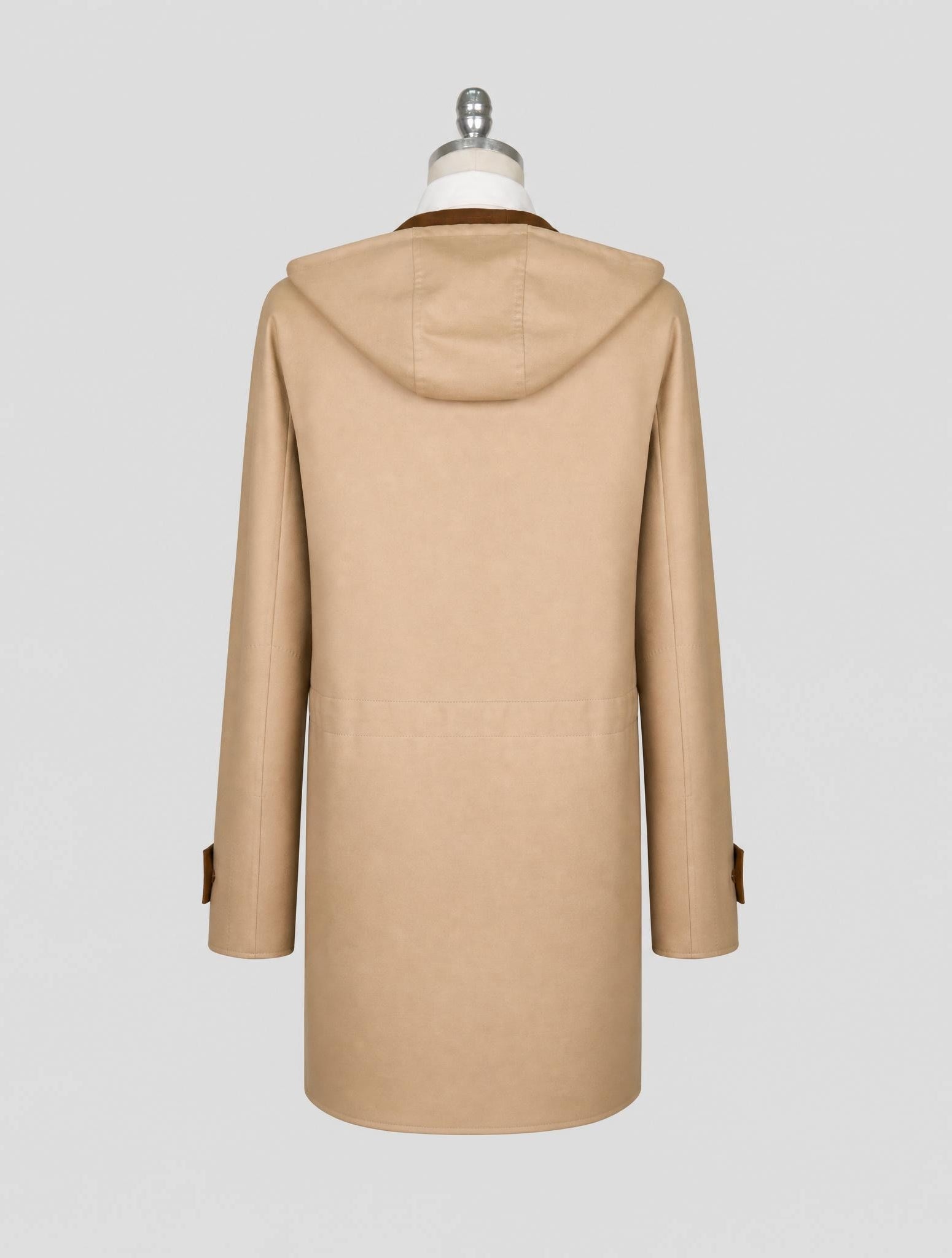 Kiton Beige Wool Ea Overcoat