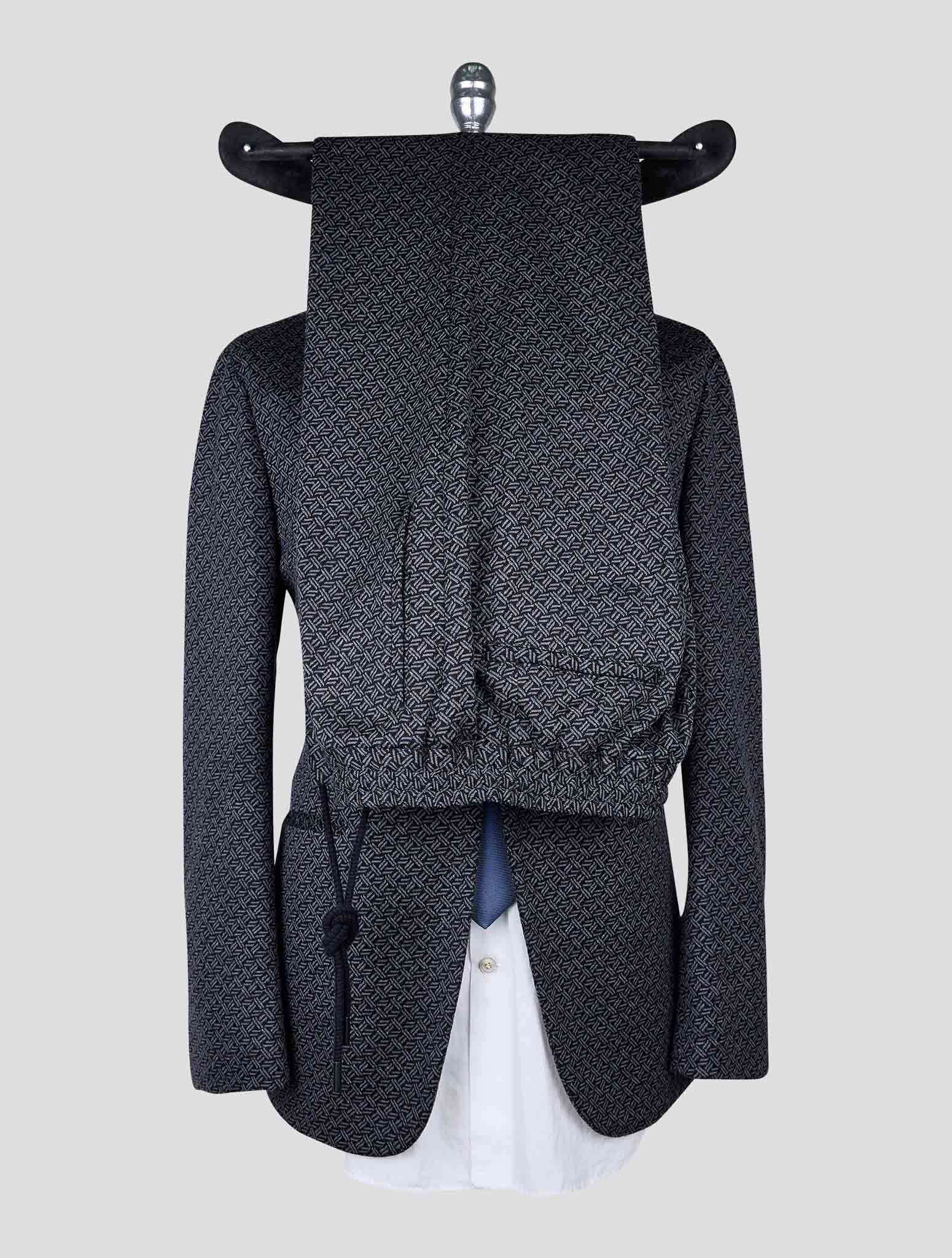 Kiton Knt Gray Wool Cashmere Pl Blazer