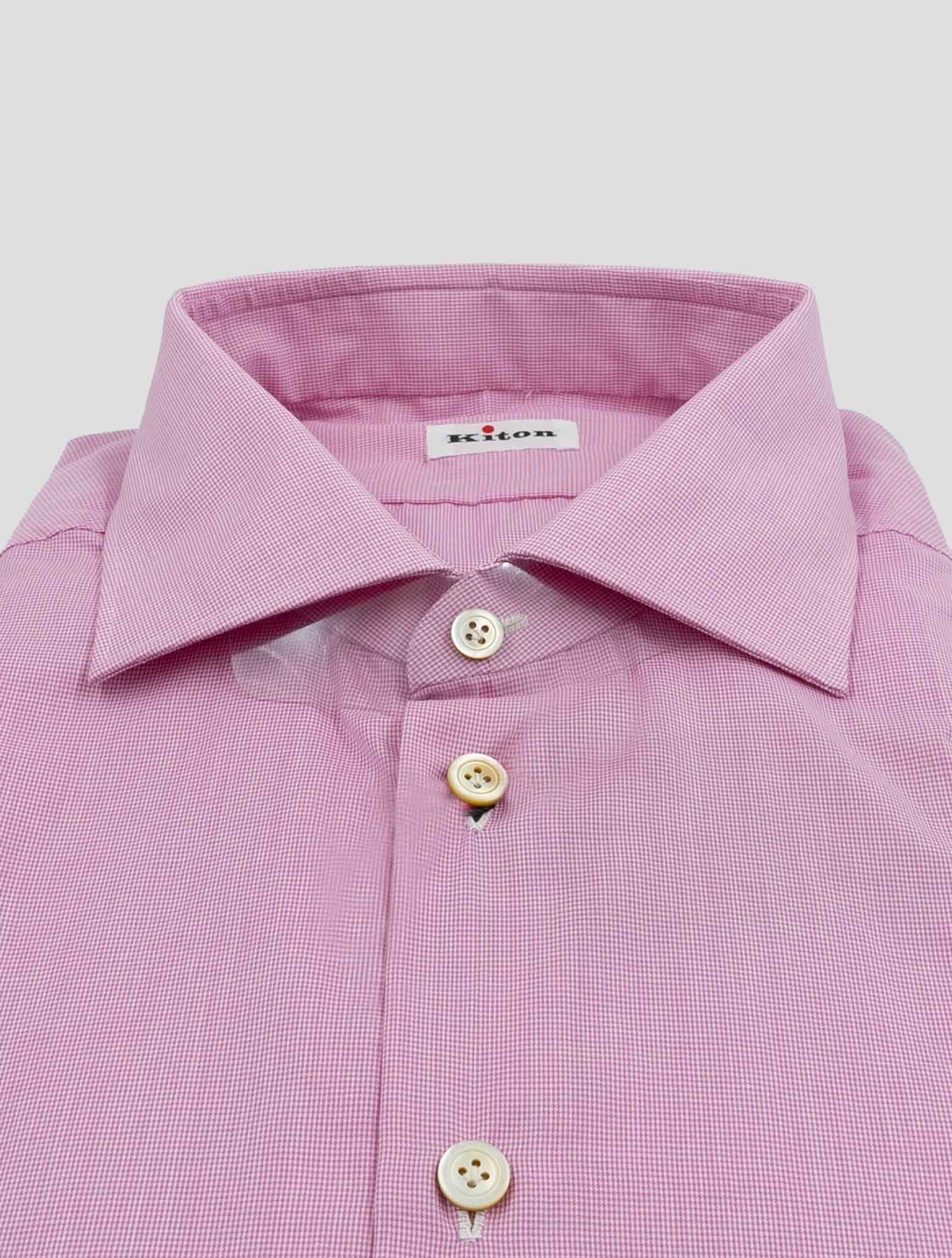 Kiton Pink Cotton Shirt