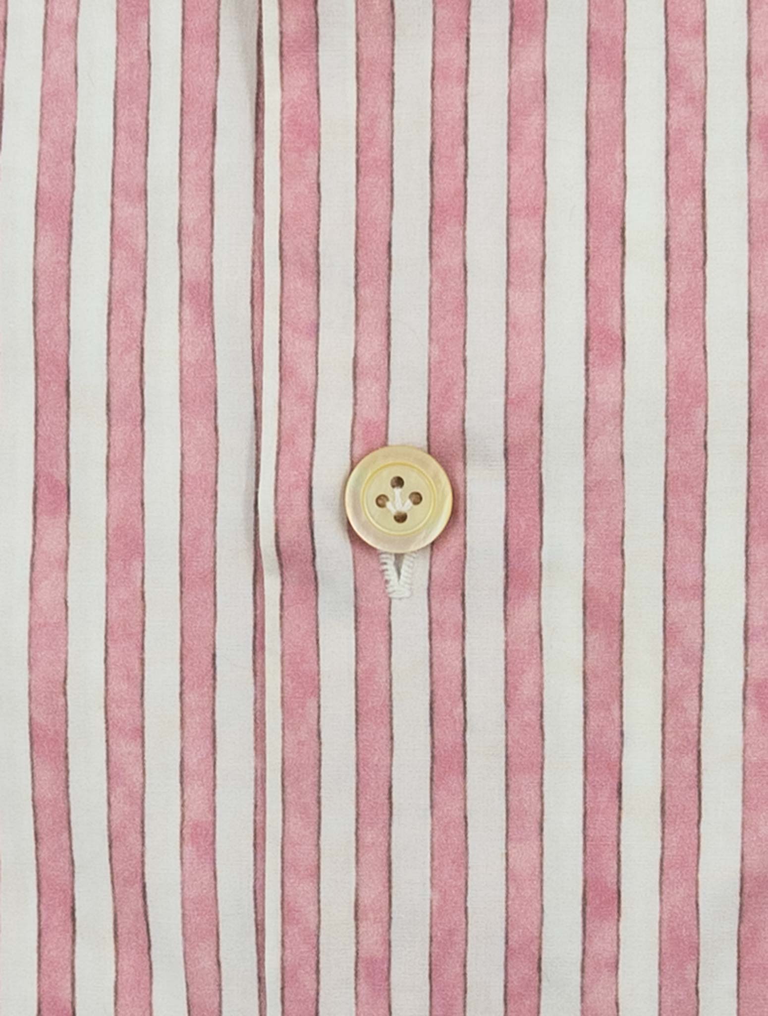 Kiton White Pink Cotton Shirt