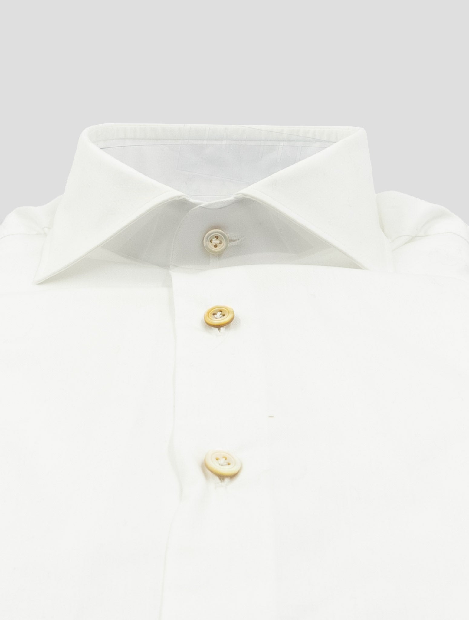 Kiton White Cotton Shirt