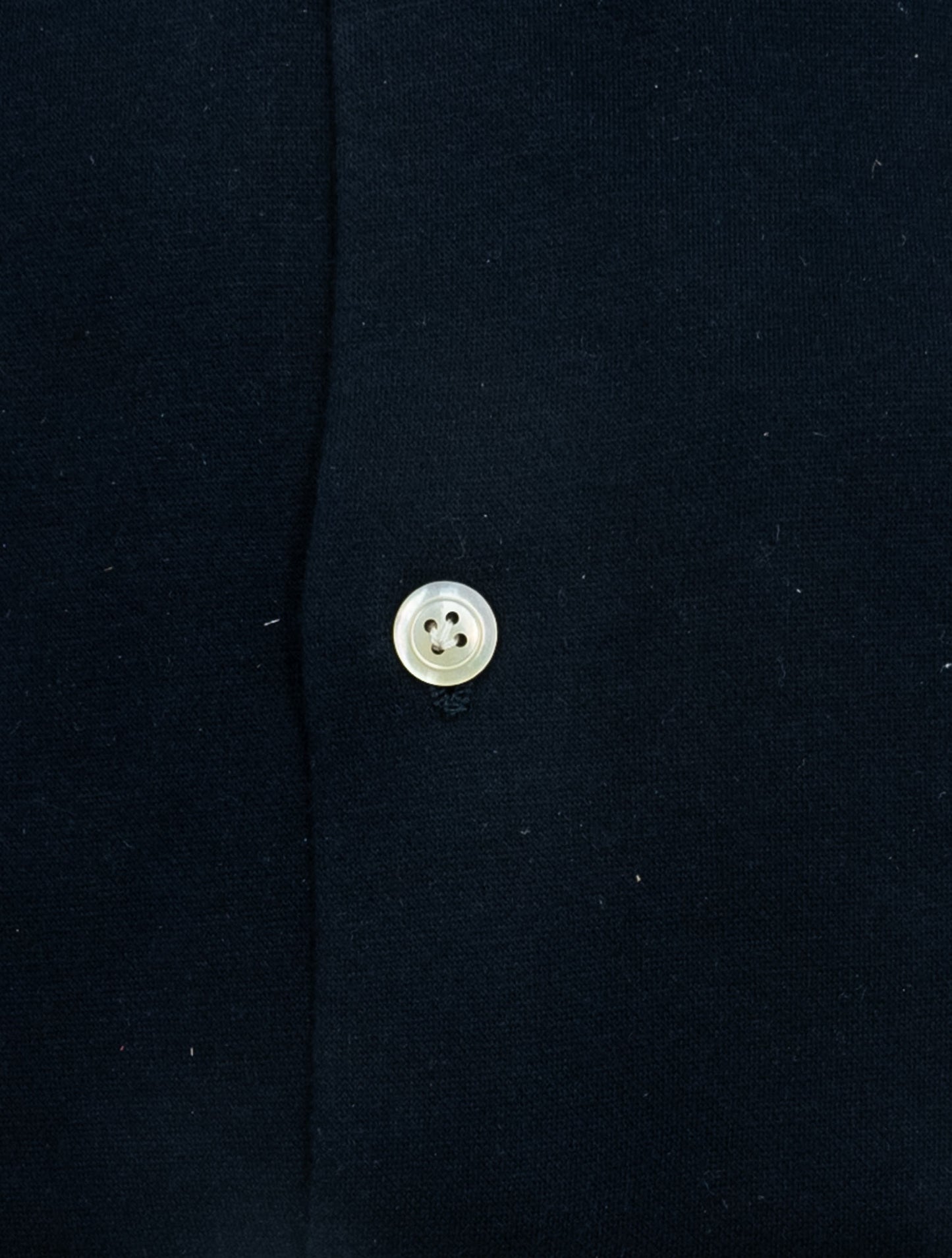 Kiton Blue Navy Cotton Cashmere Korean Shirt