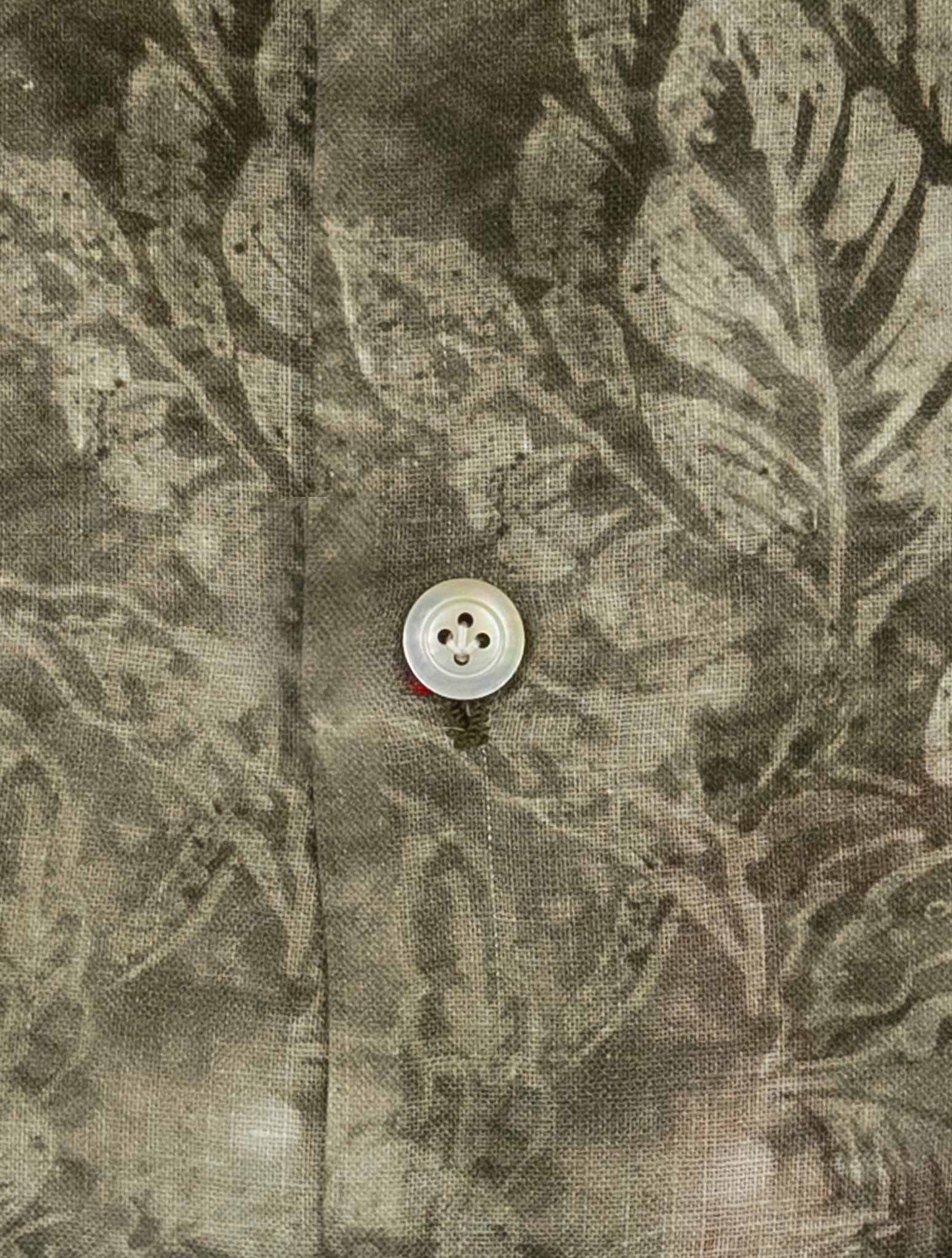 Kiton Brown Linen Shirt