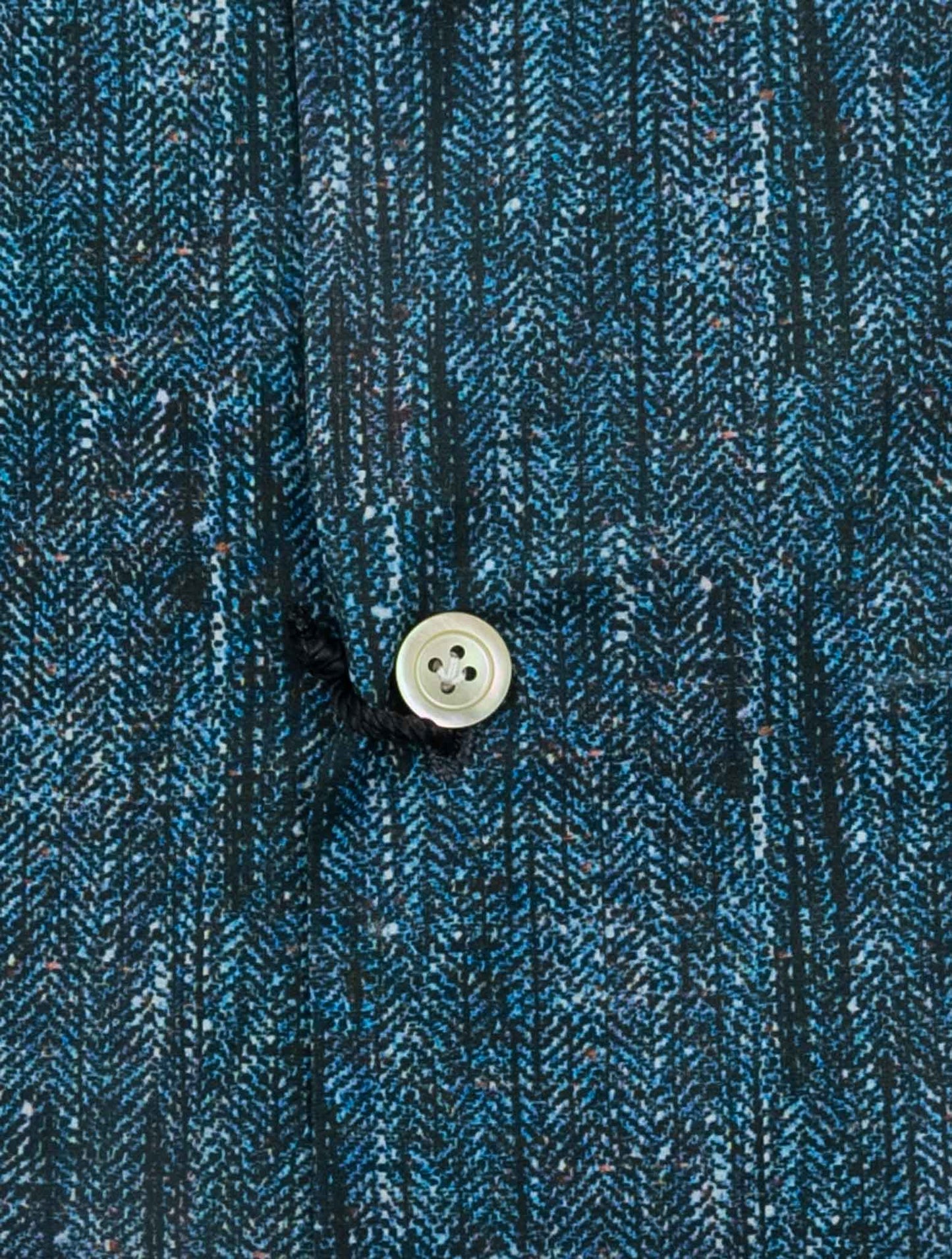 Kiton Blue Cotton Shirt Nerano