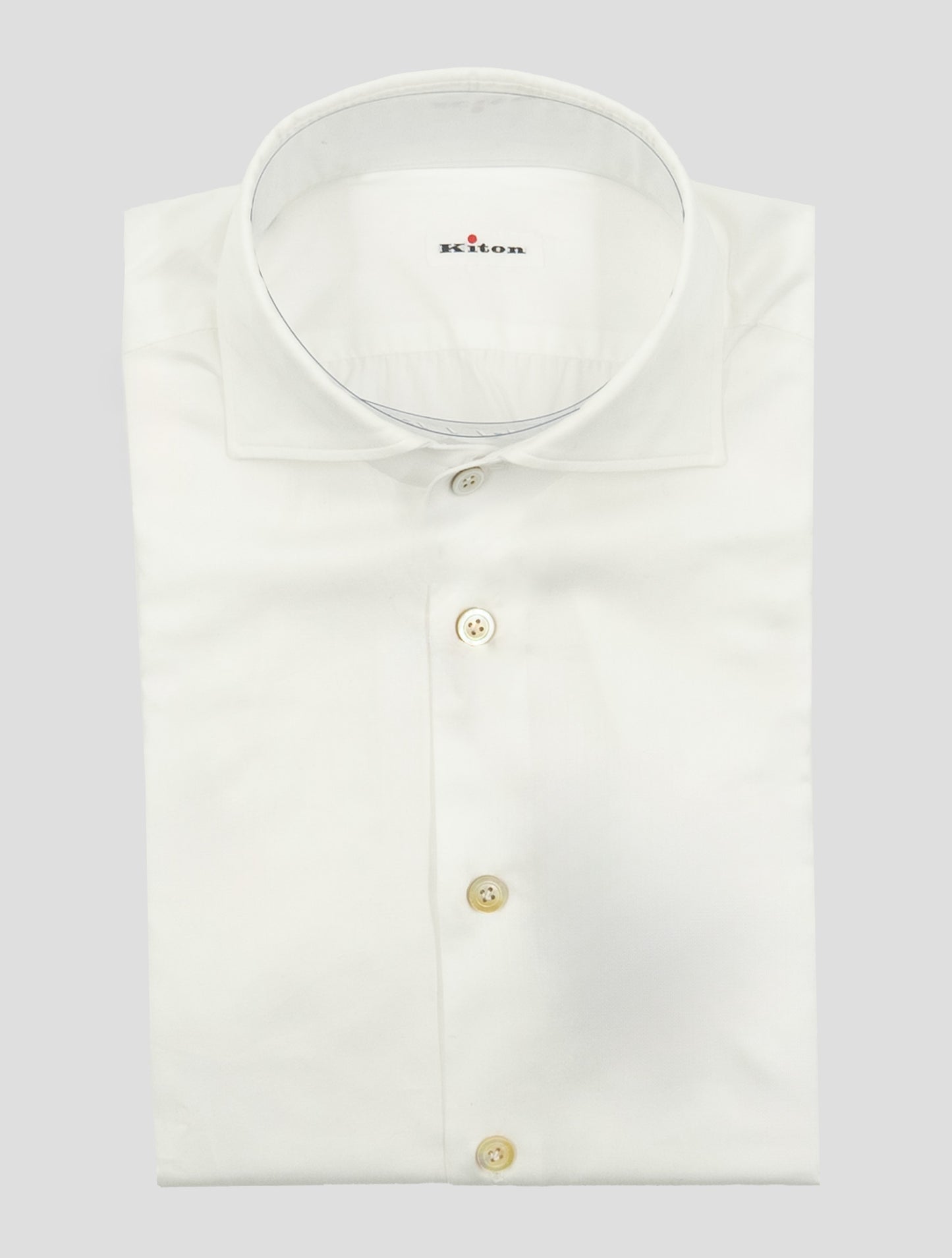 Kiton White Cotton Shirt