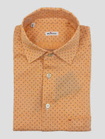 Kiton Orange Cotton Shirt Nerano