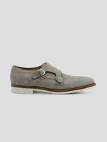 Kiton Gray Leather Suede Loafers
