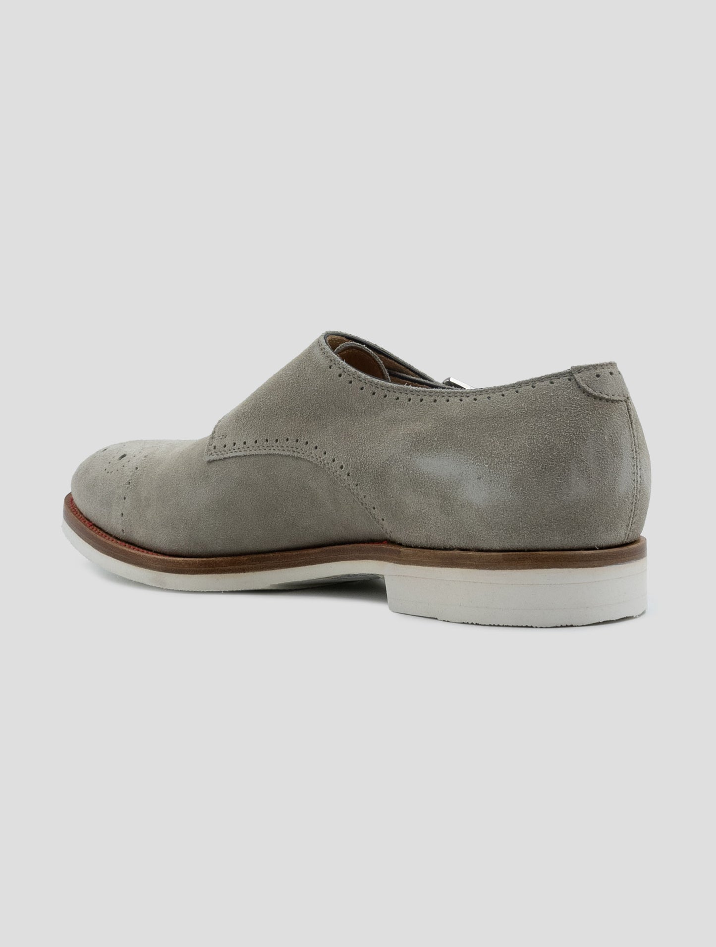 Kiton Gray Leather Suede Loafers