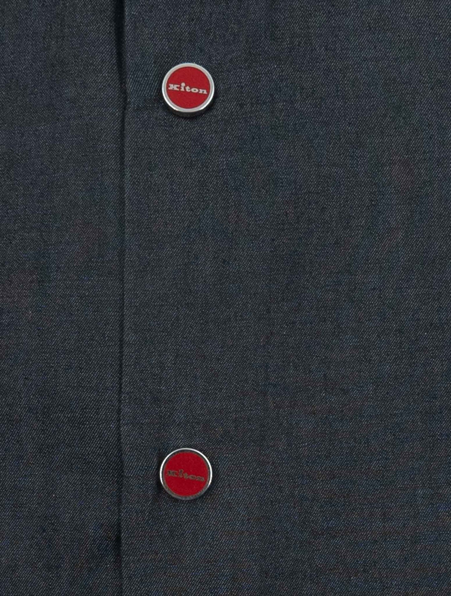 Kiton Gray Cotton Washed Shirt
